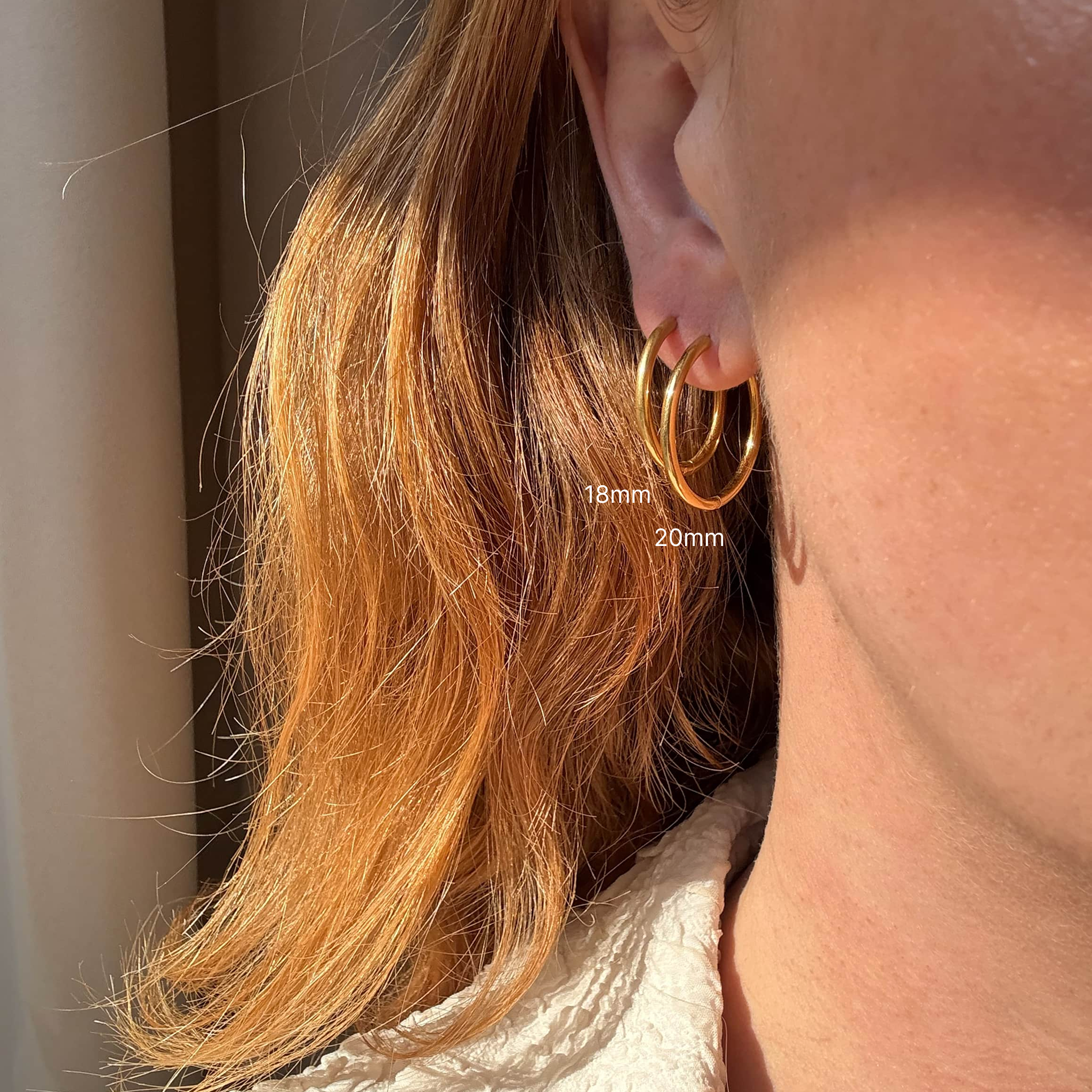 Klassisk Hoop 20 mm Förgylld