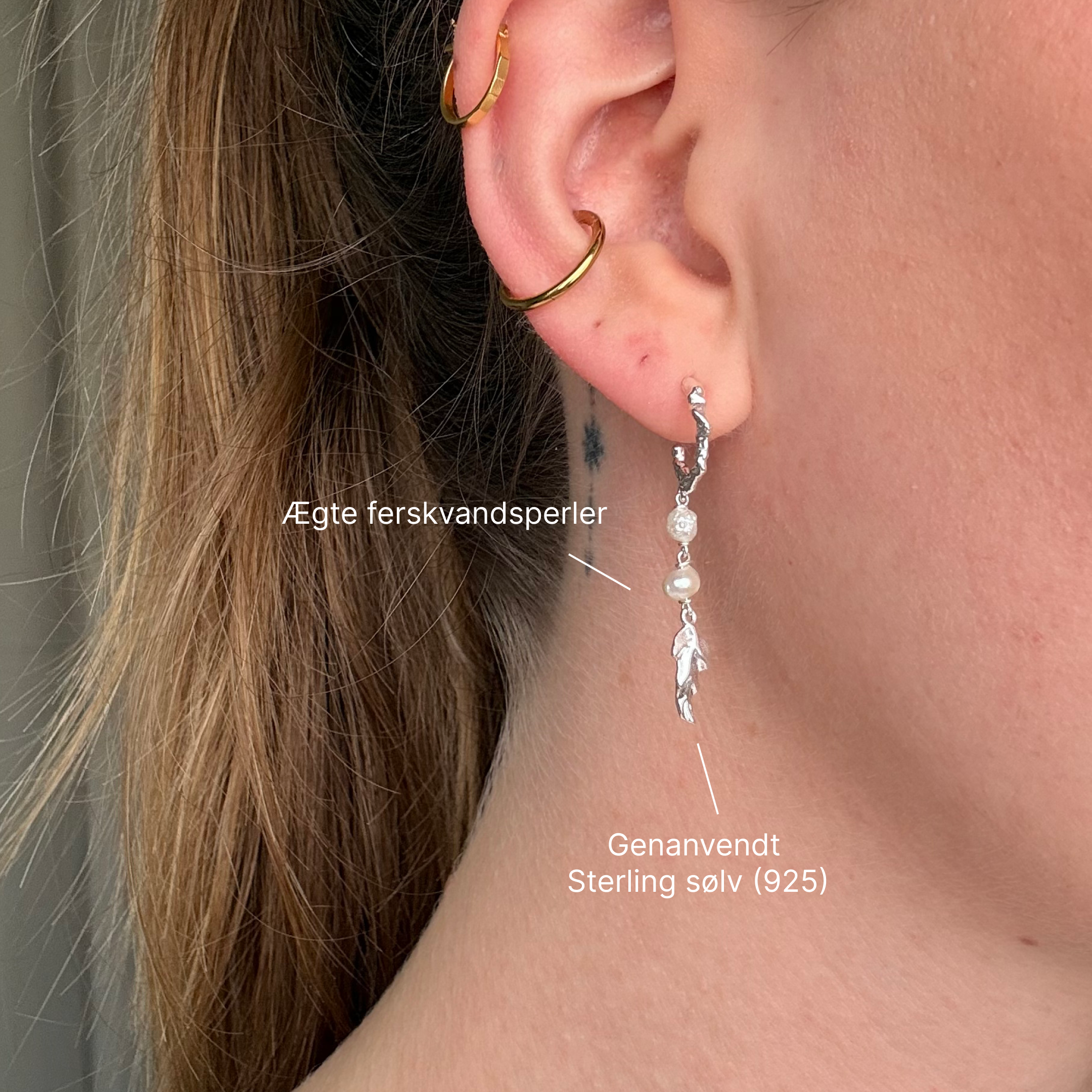 Wave Dingle Silver Set