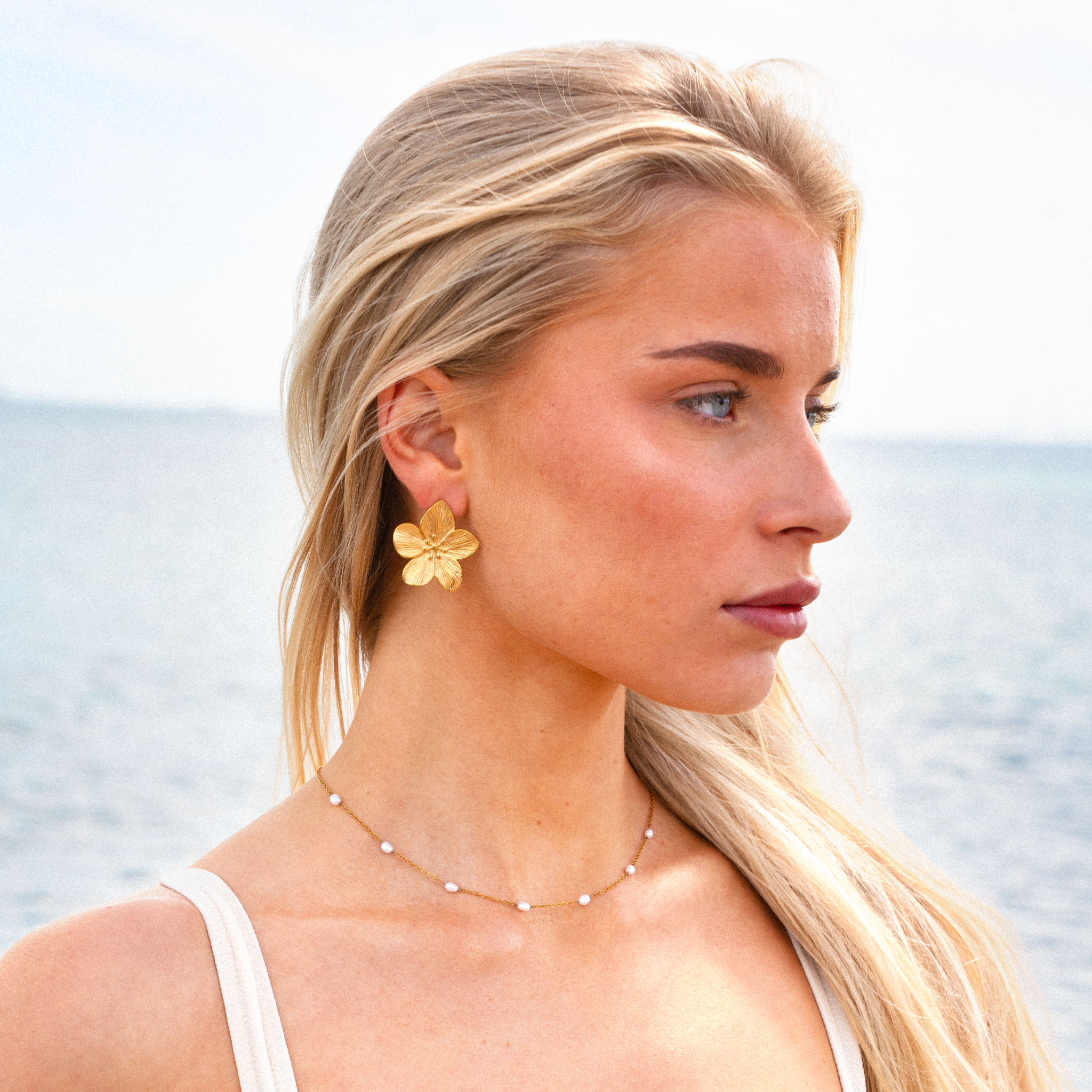 Blommigt pärlmönster set