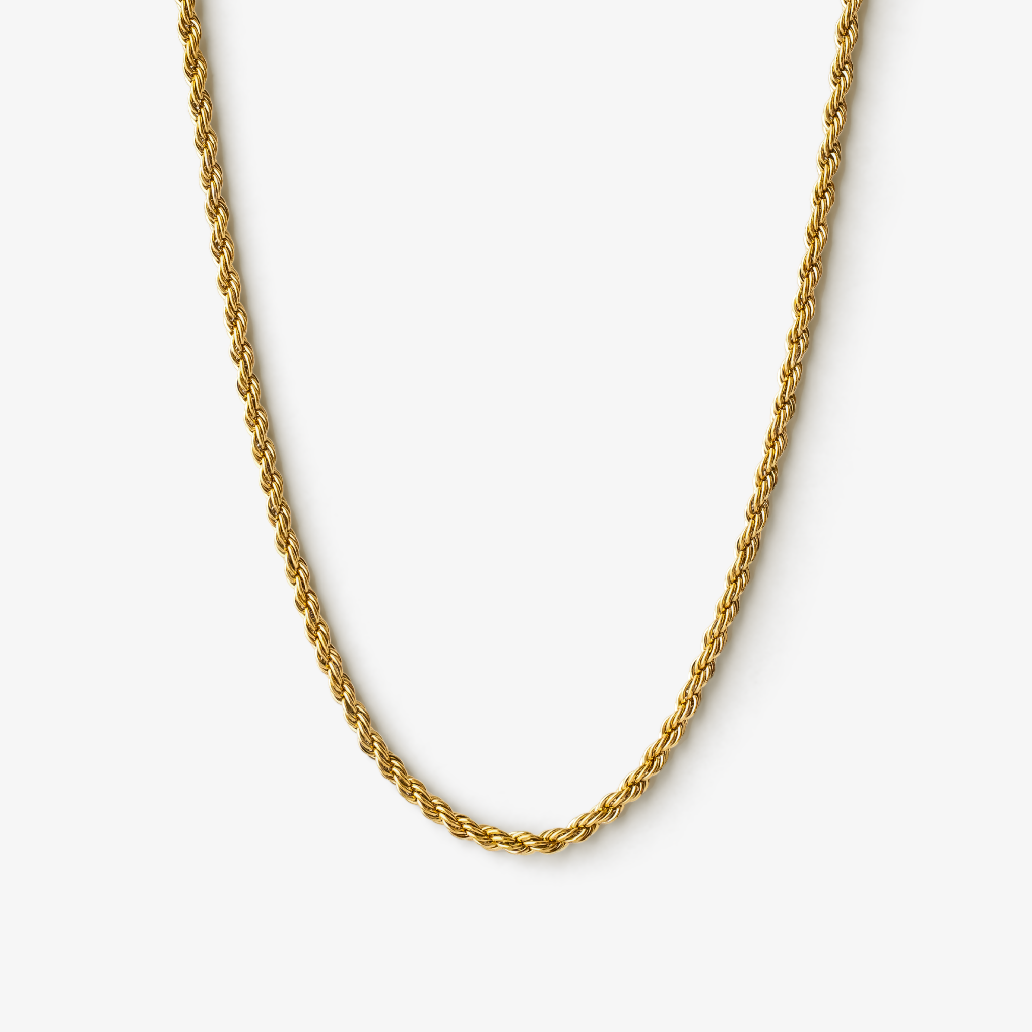 Snoet Rope Halskæde i guld