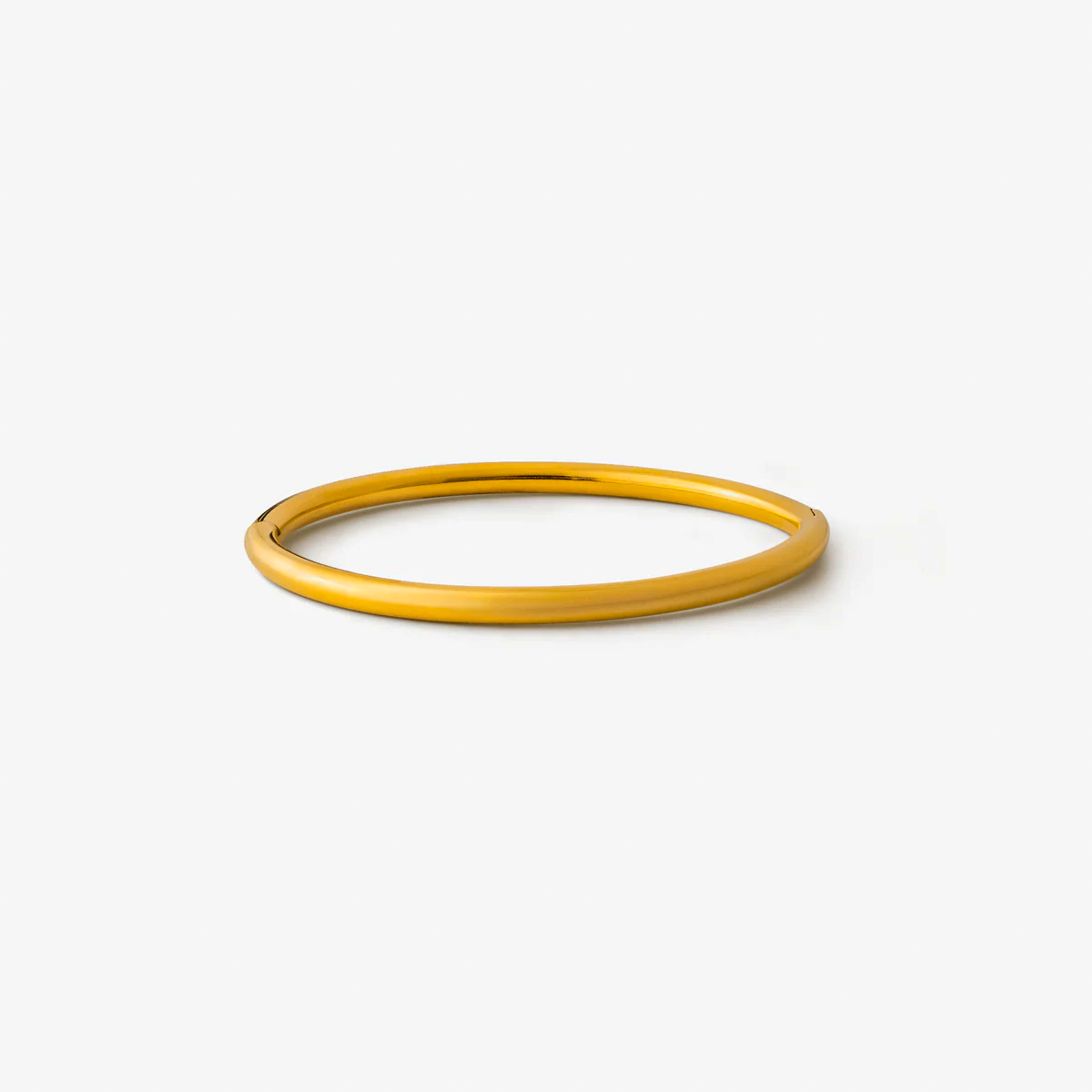 Rund Bangle Guldbelagt