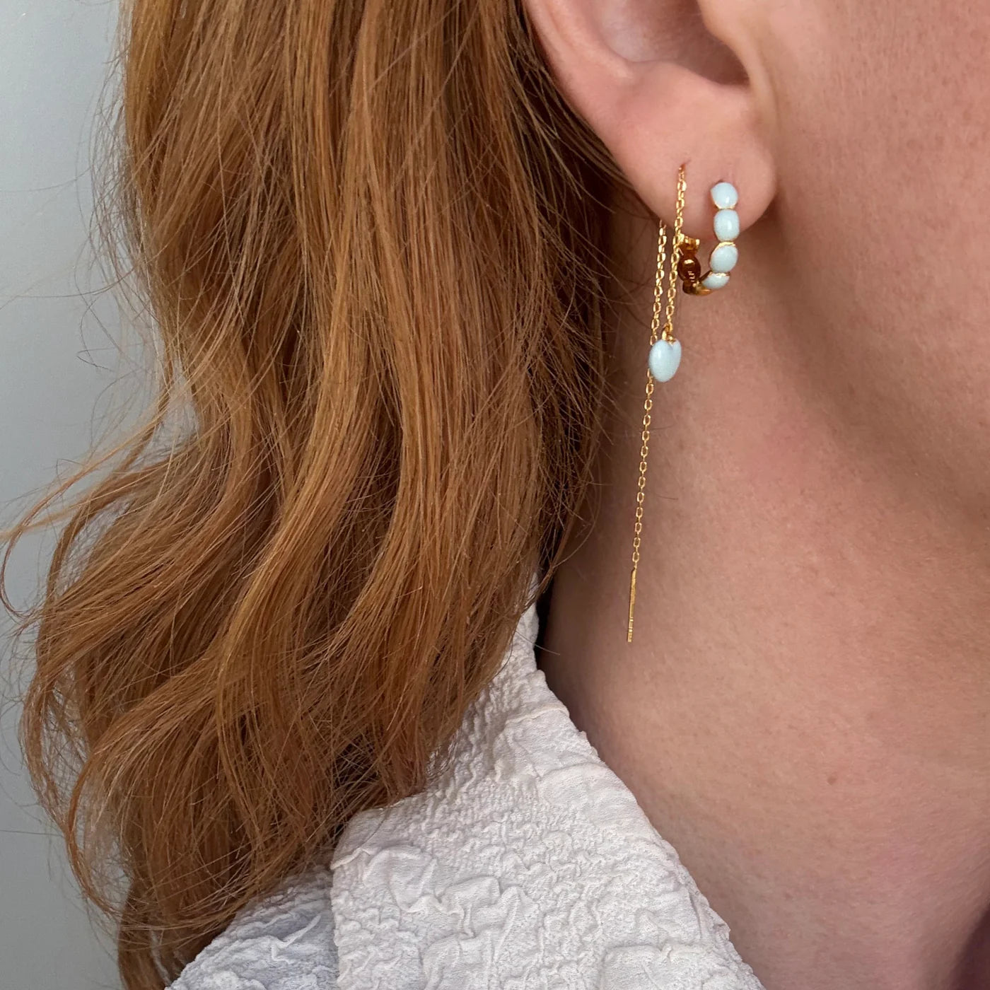 Bubbelring Blå Förgylld