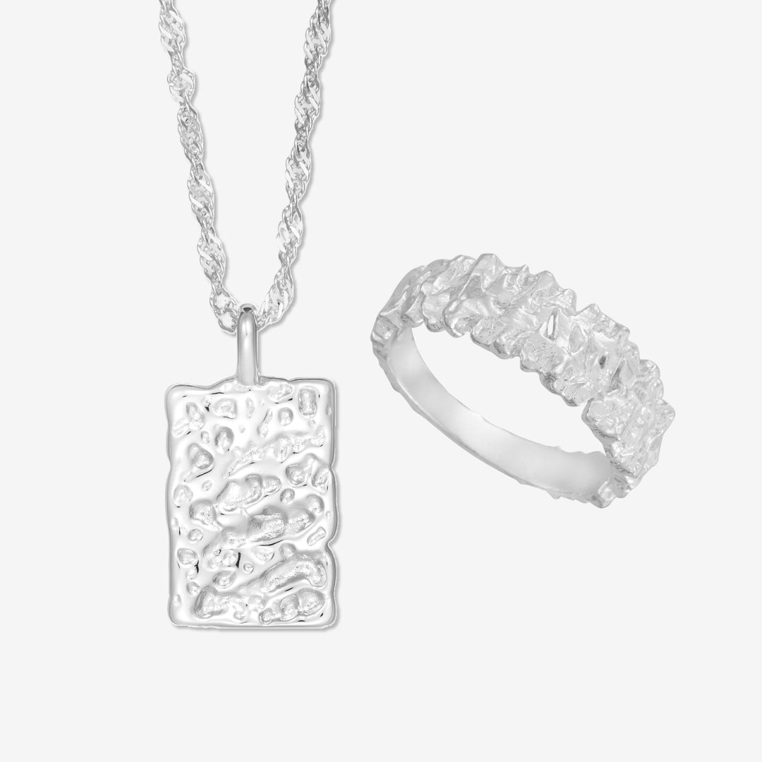 Hamrad stenuppsättning