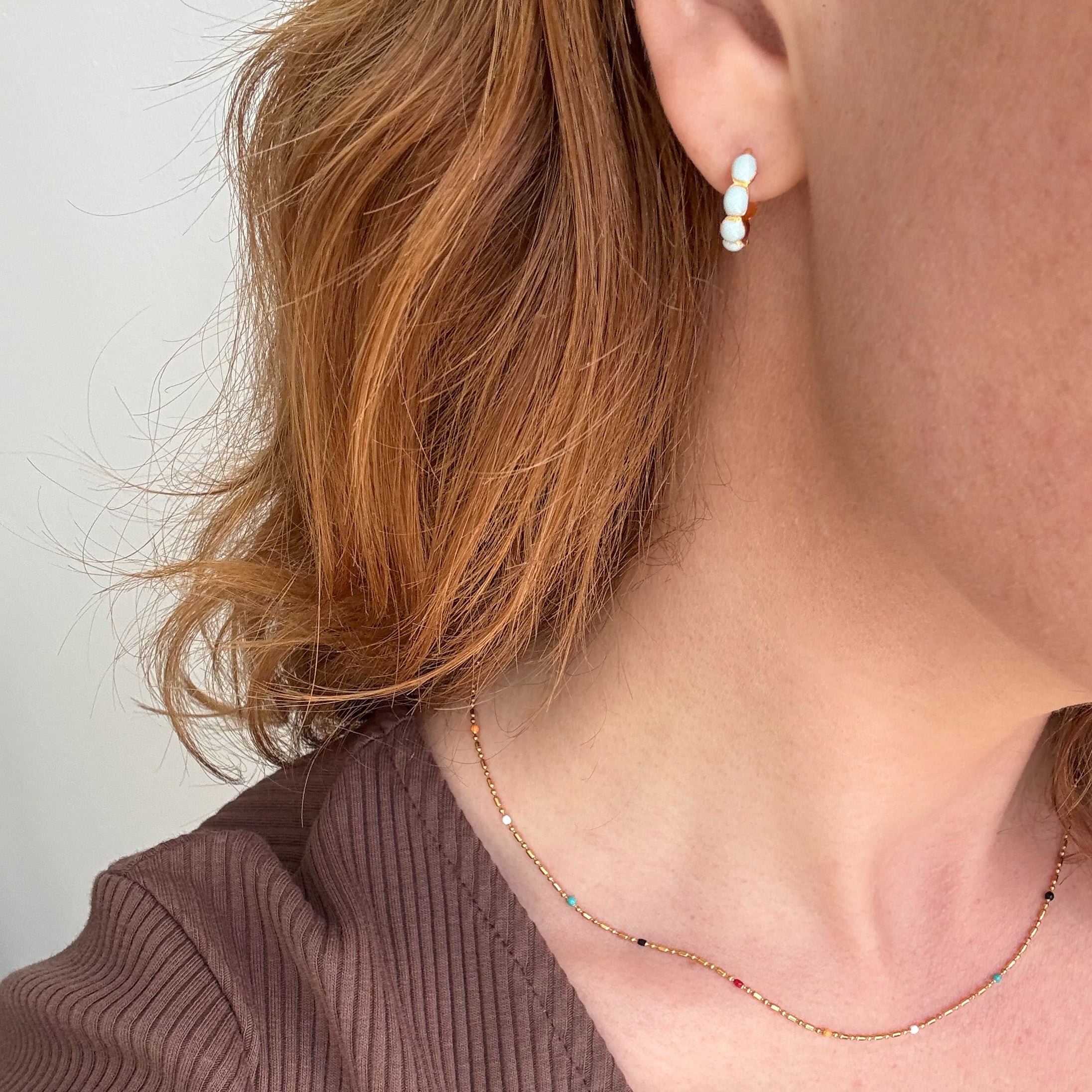 Bubbelring Blå Förgylld