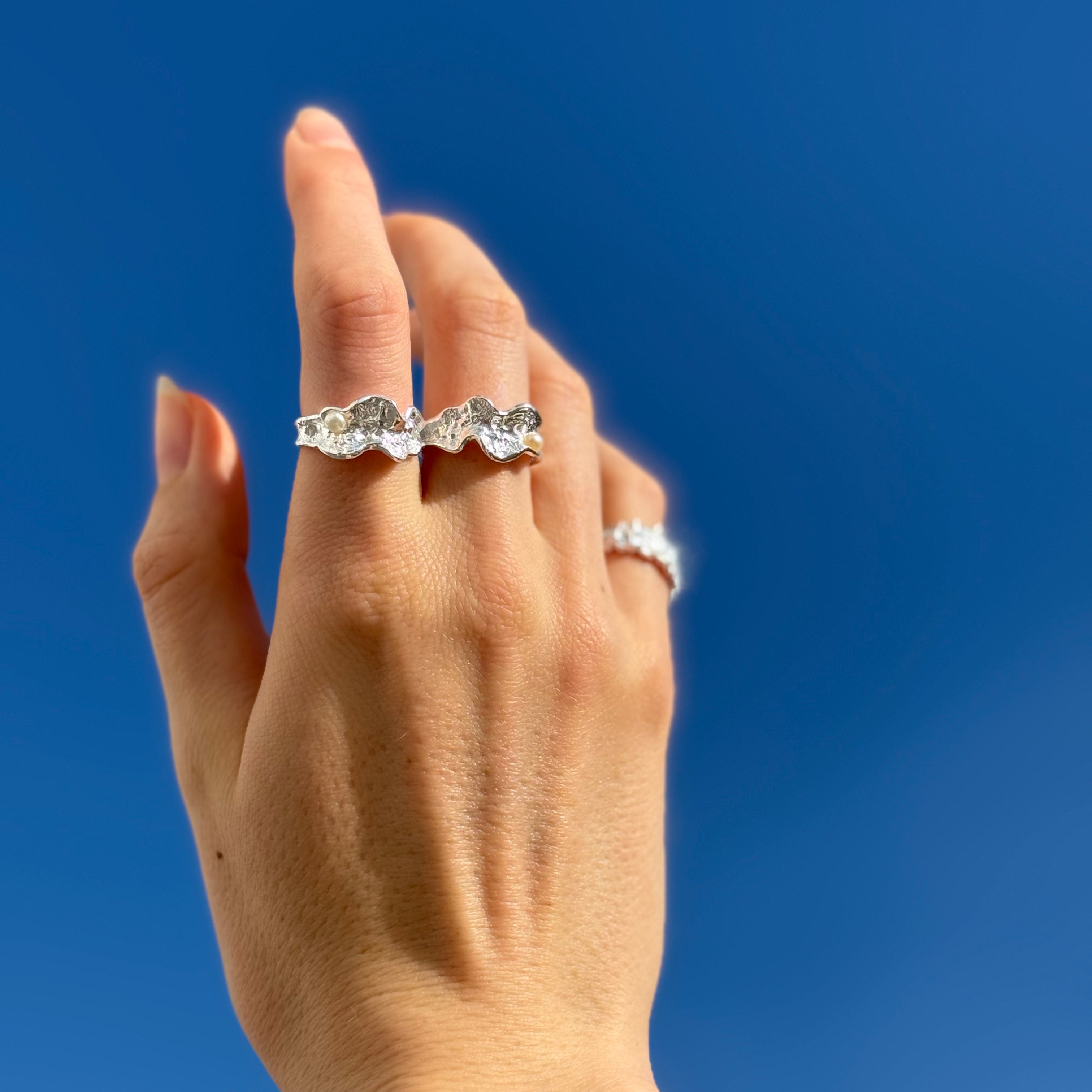 Magma Pärlring Silver