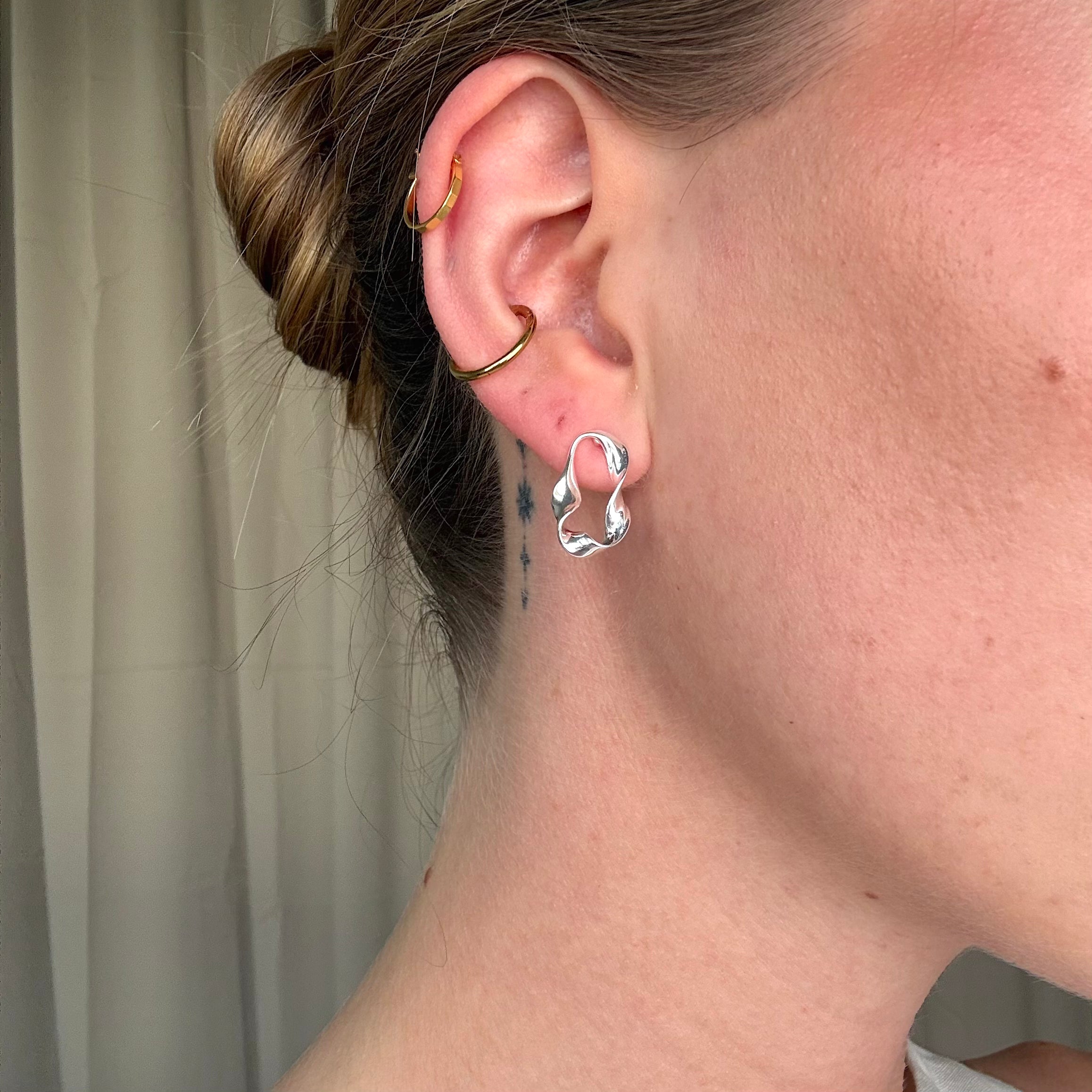 Wave Dingle Silver Set