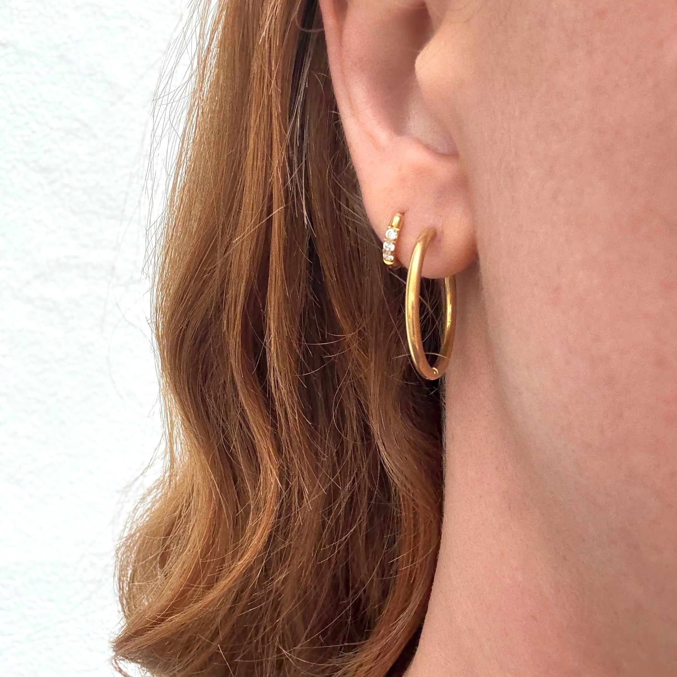 Klassisk Hoop 20 mm Förgylld