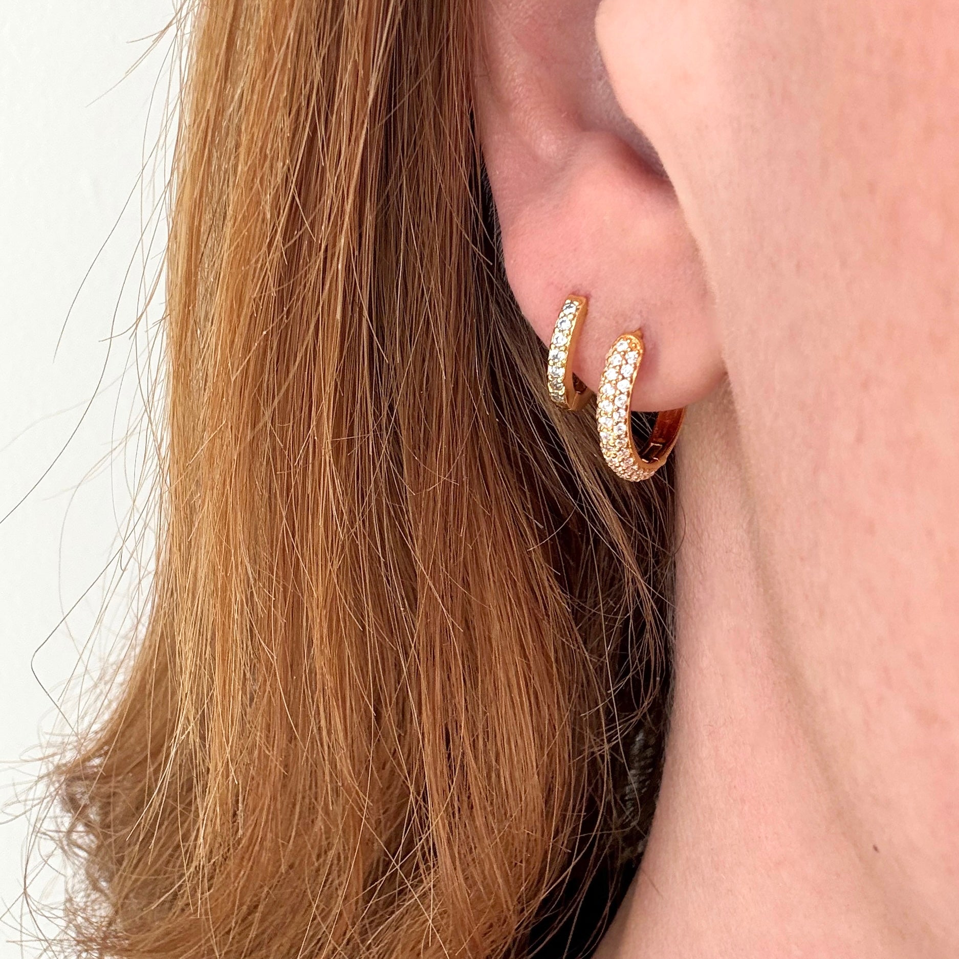 Kristallringar Förgyllda