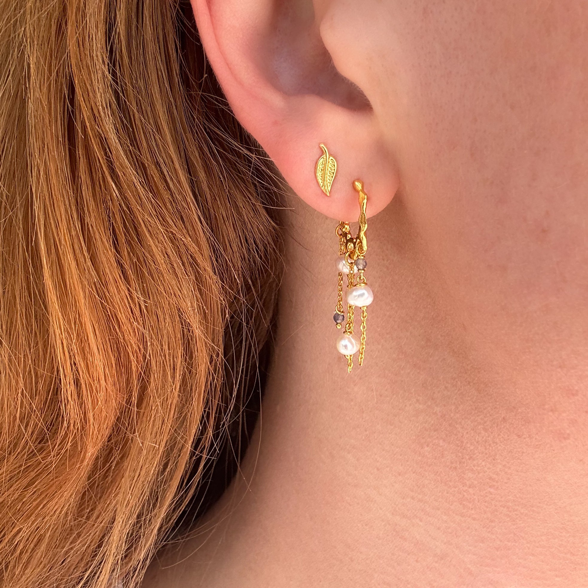 Luna Dingel Pastell Guldpläterad