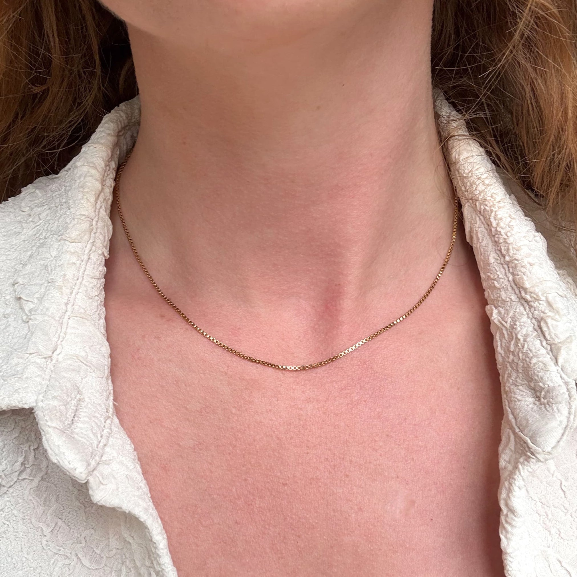 Kedja Fyrkantigt Halsband