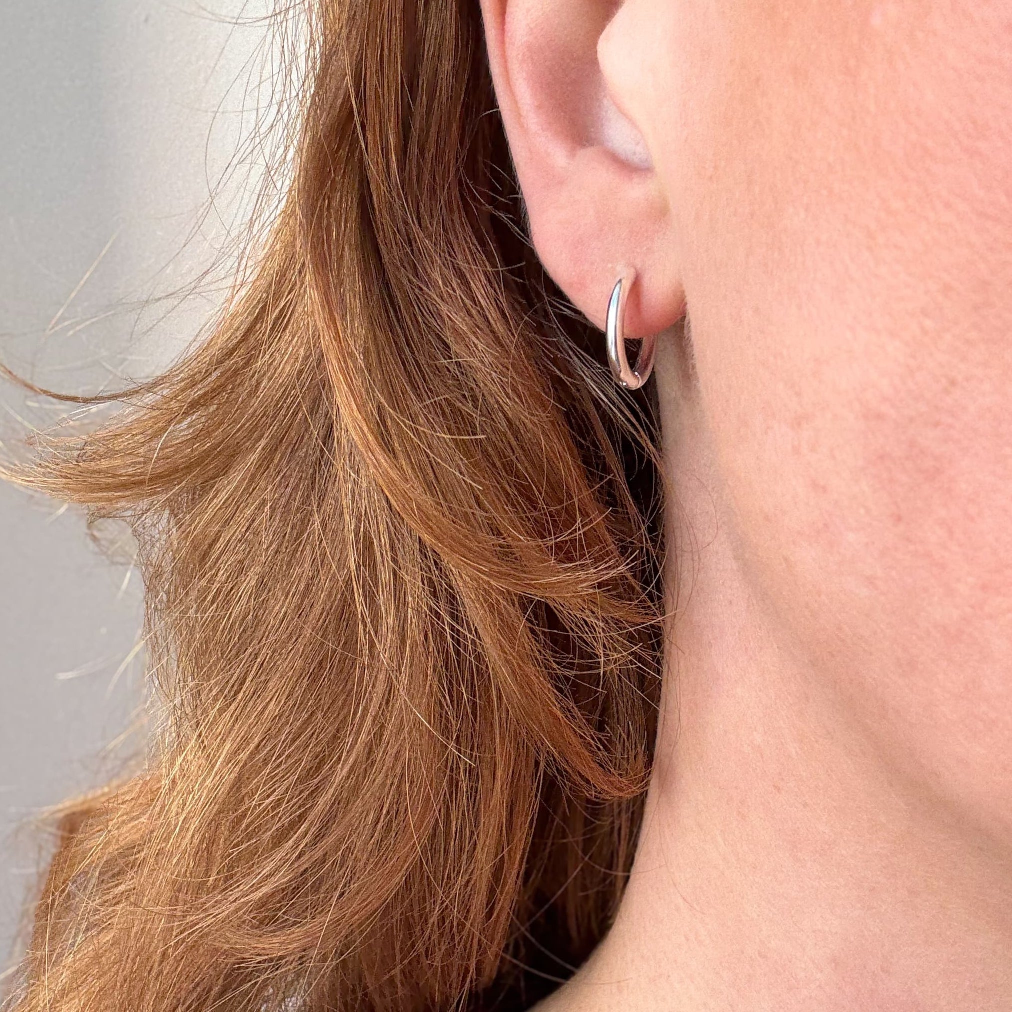 Klassisk Hoop 14 mm Försilvrad