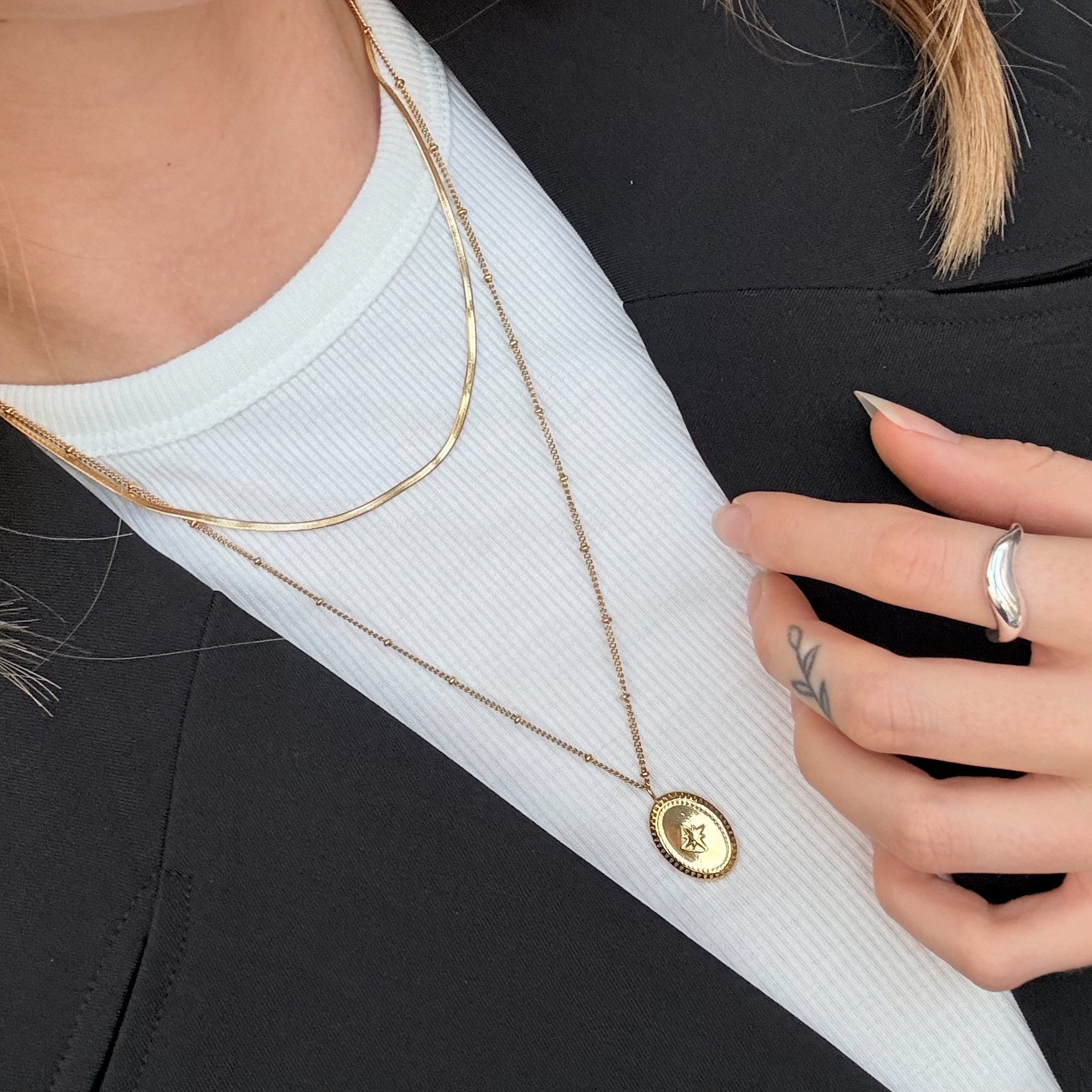 Emblem Dubbel Halsband