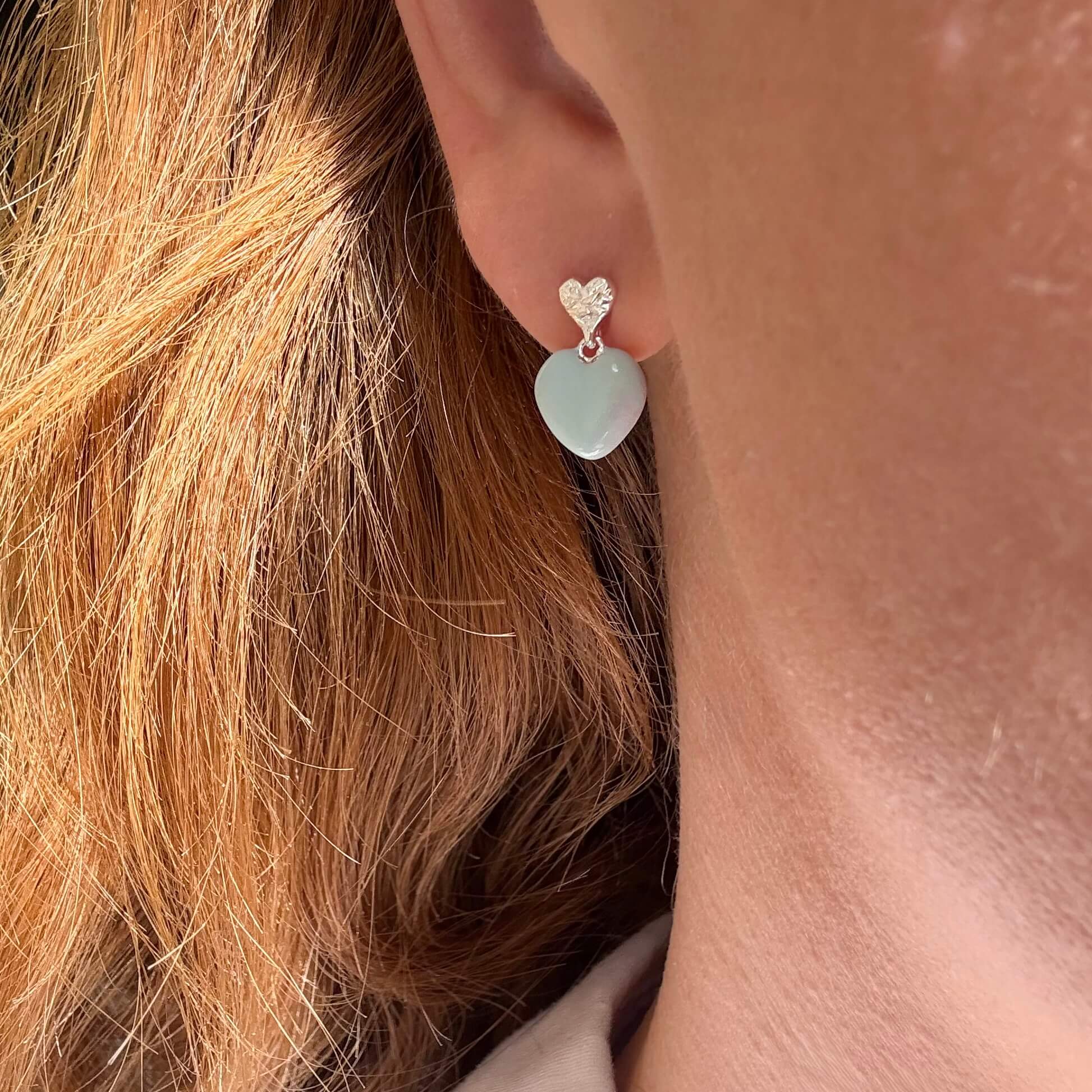 Blå Hjärta Örnstift Försilvrad