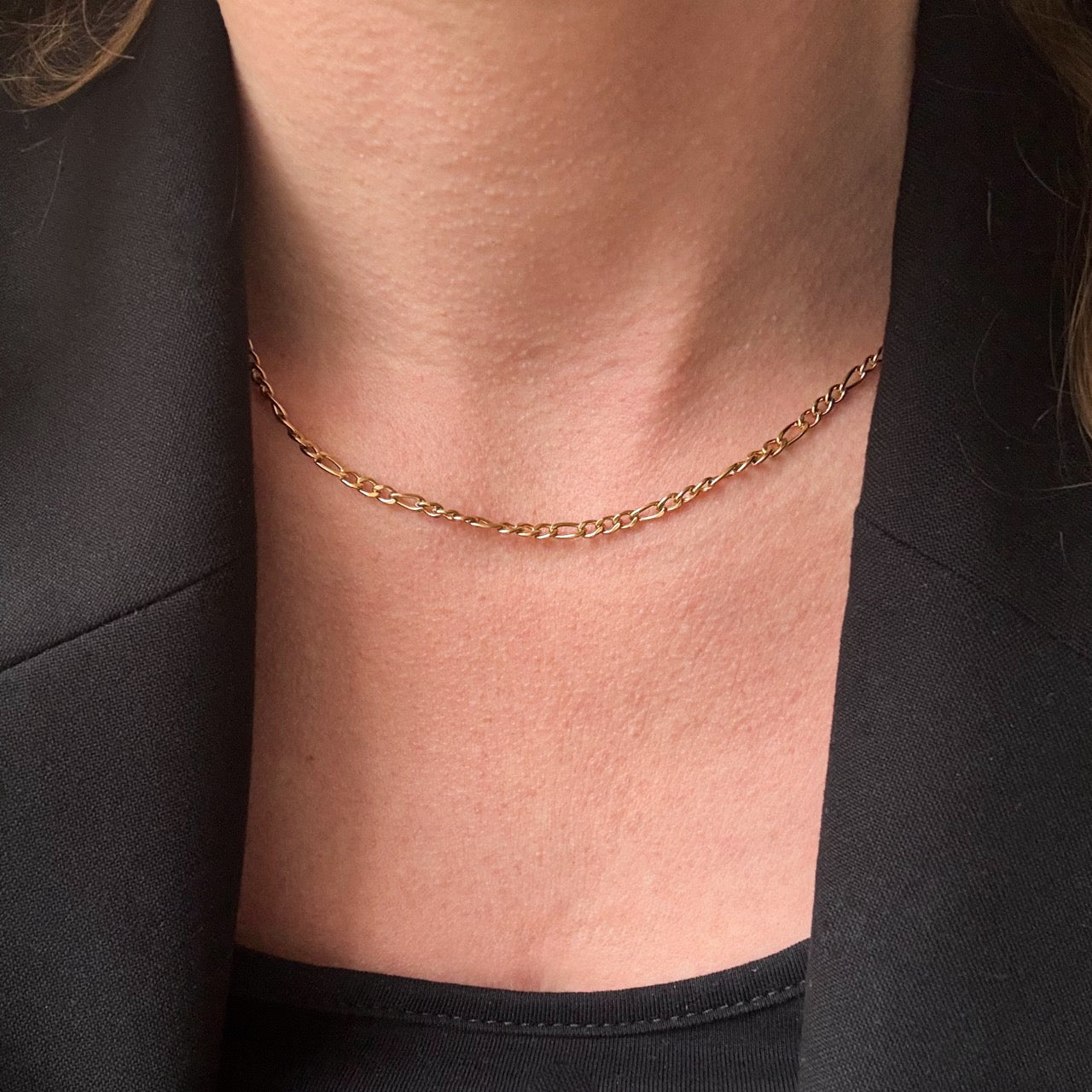 Figaro Halsband Förgyllt
