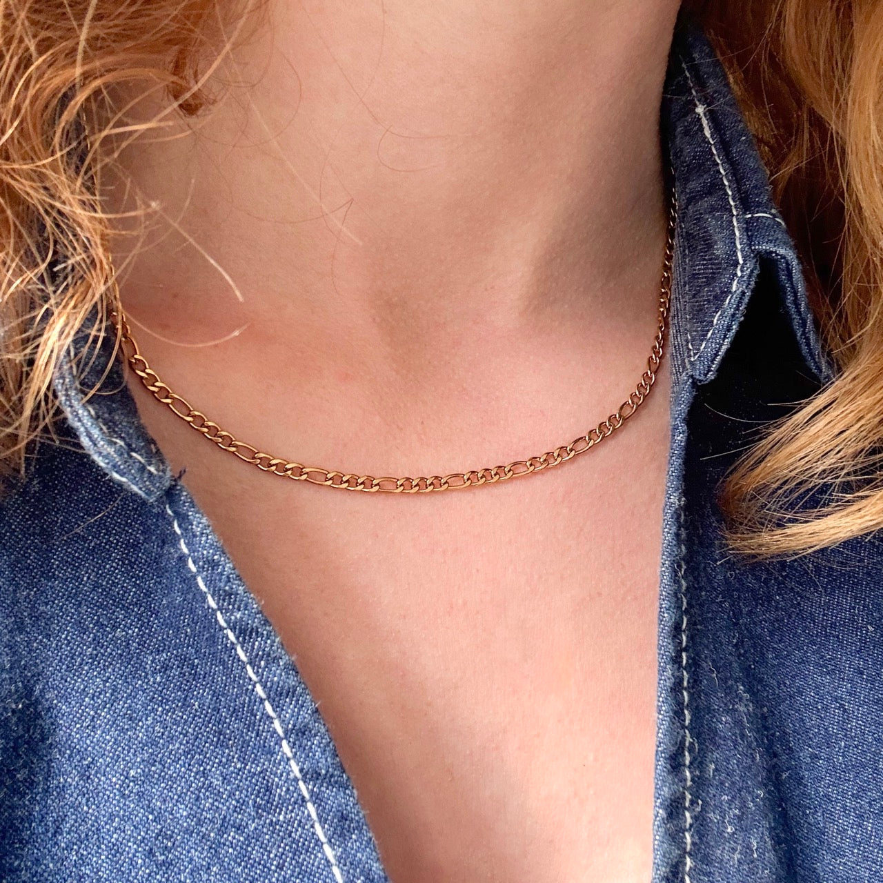 Figaro Halsband Förgyllt