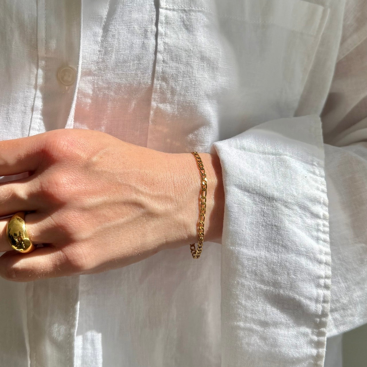 Figaro Armband Förgyllt