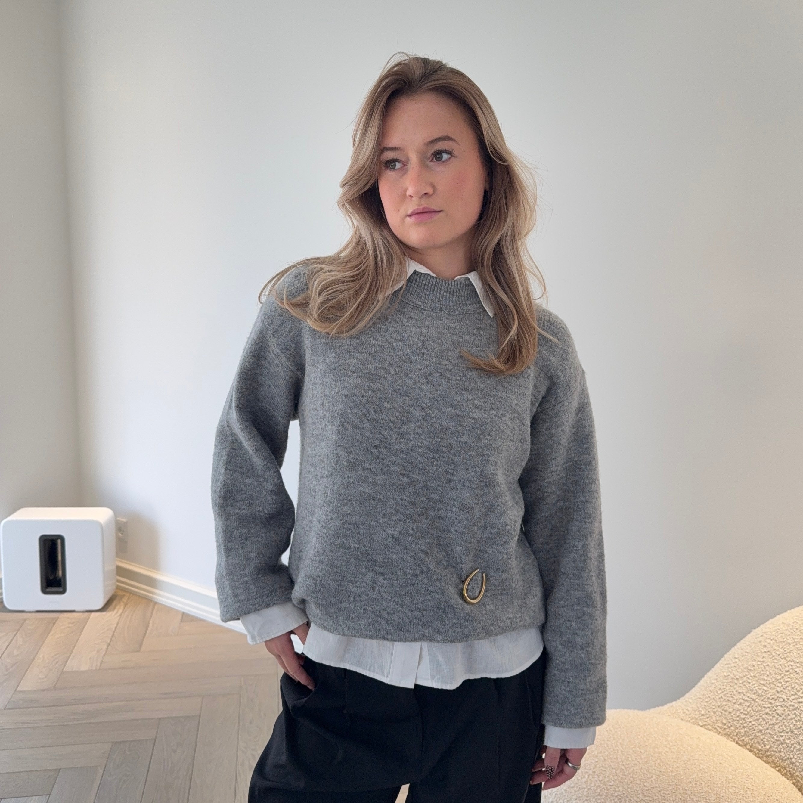 Månbrosch Förgylld