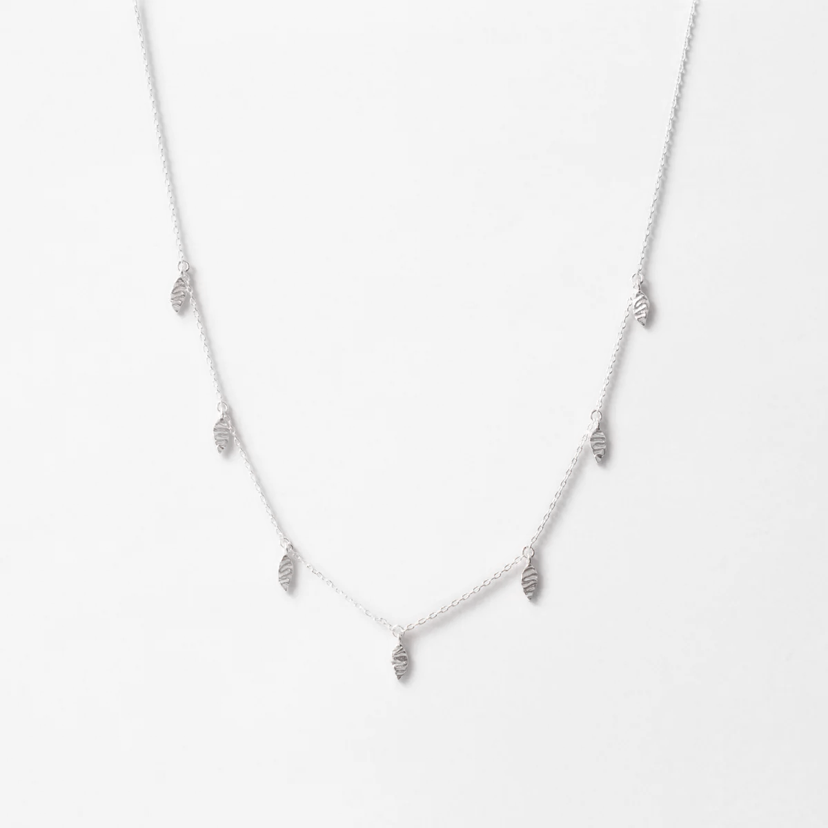 Leaf Halskæde i sølv