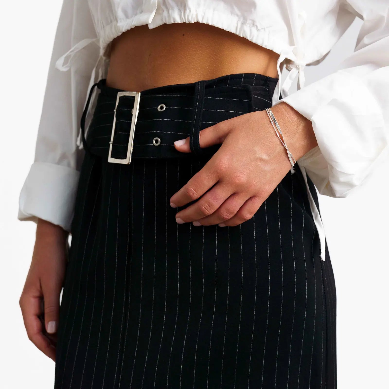 Kabelstångsset: 1 armband och 1 halsband
