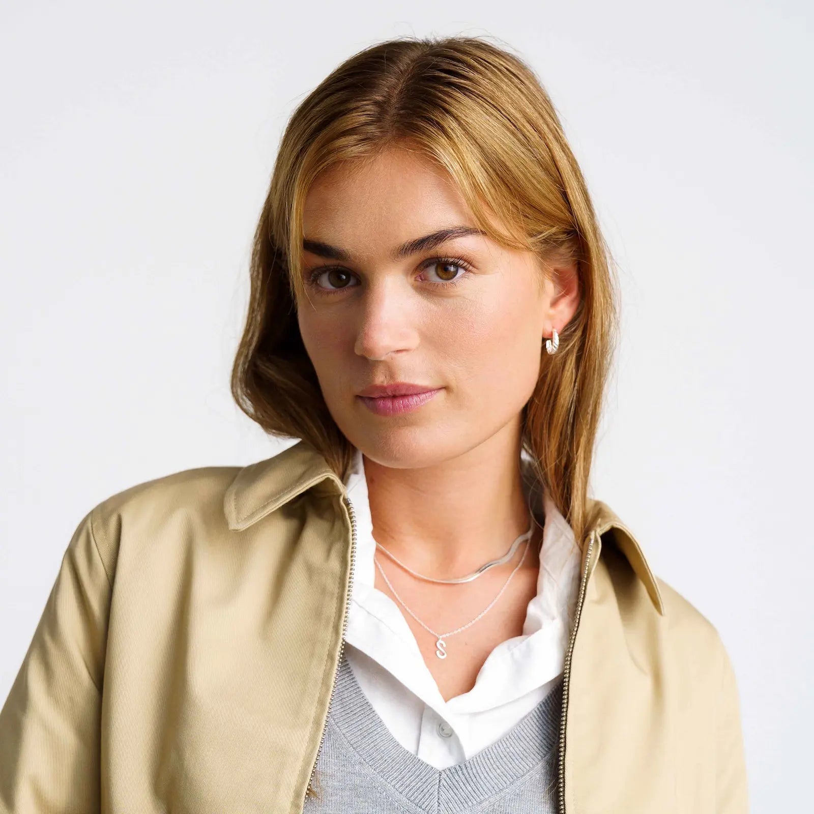 Tvinnat set med chunky pärlor