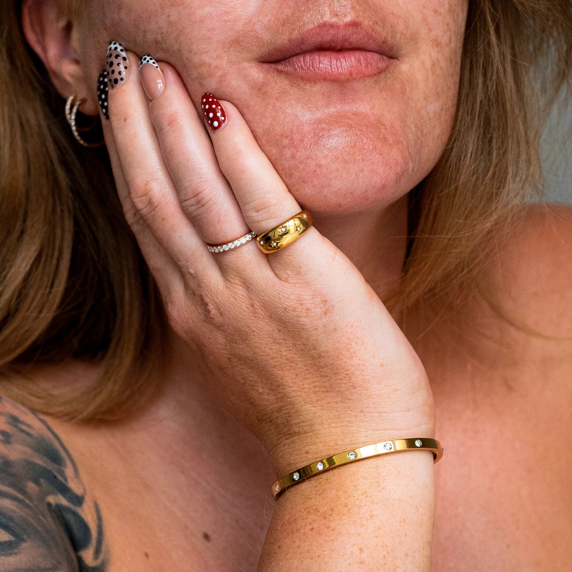 Kristallrunda armbandsset