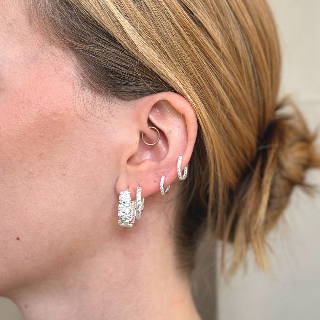 Kristall Magma Rock Silver Set