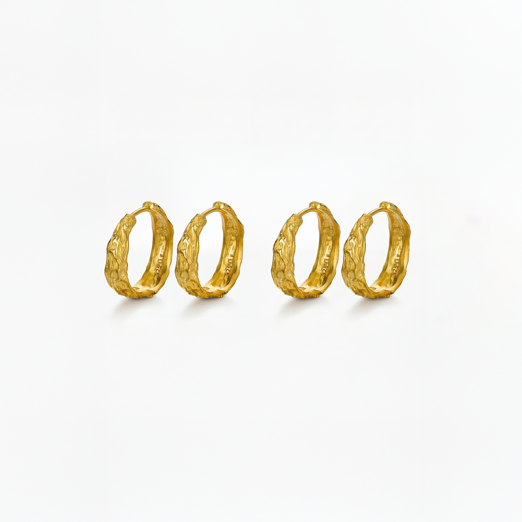 Smält guld dubbelset 23,5 mm