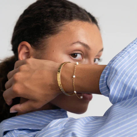 Pärl Chunky Set: 1 ring, 1 armband och 1 halsband