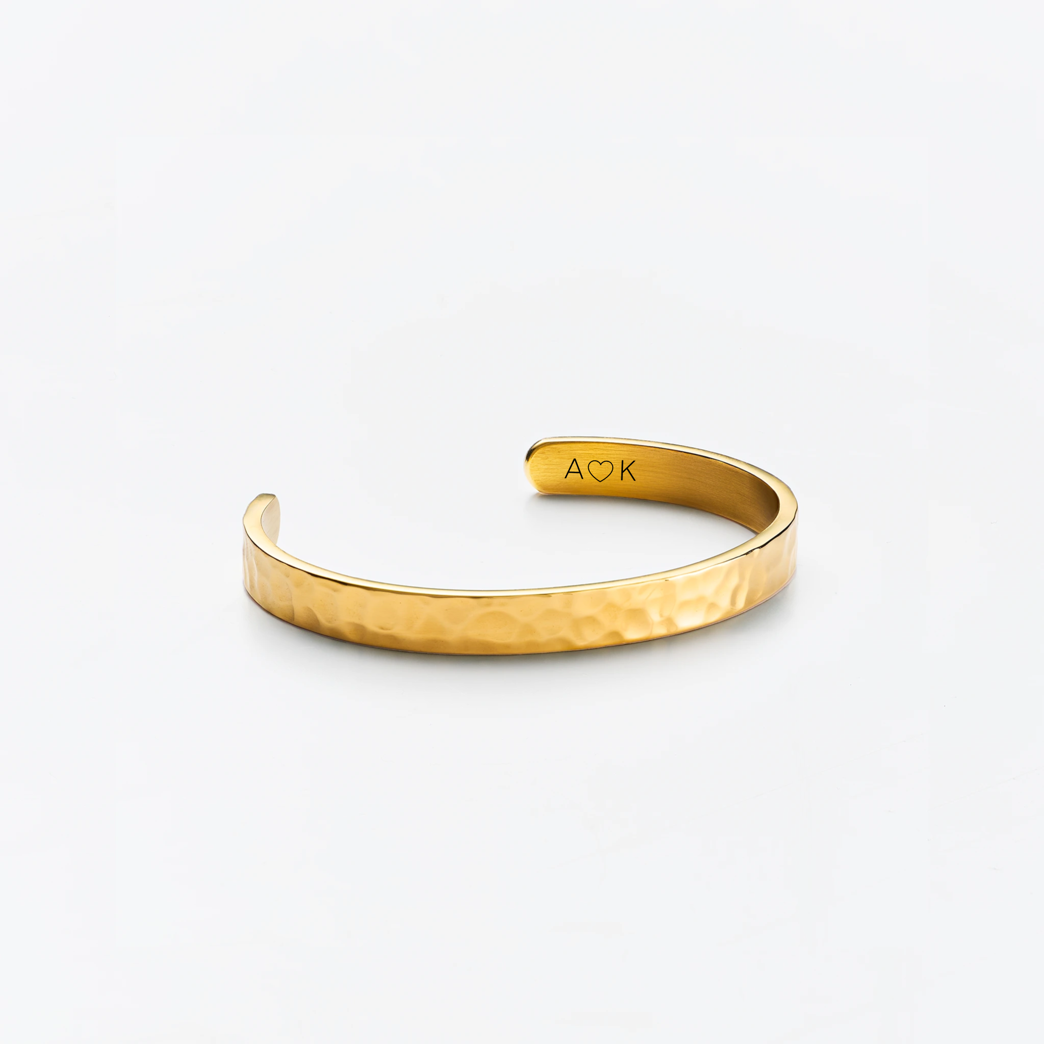 Hjärta Initial Armring