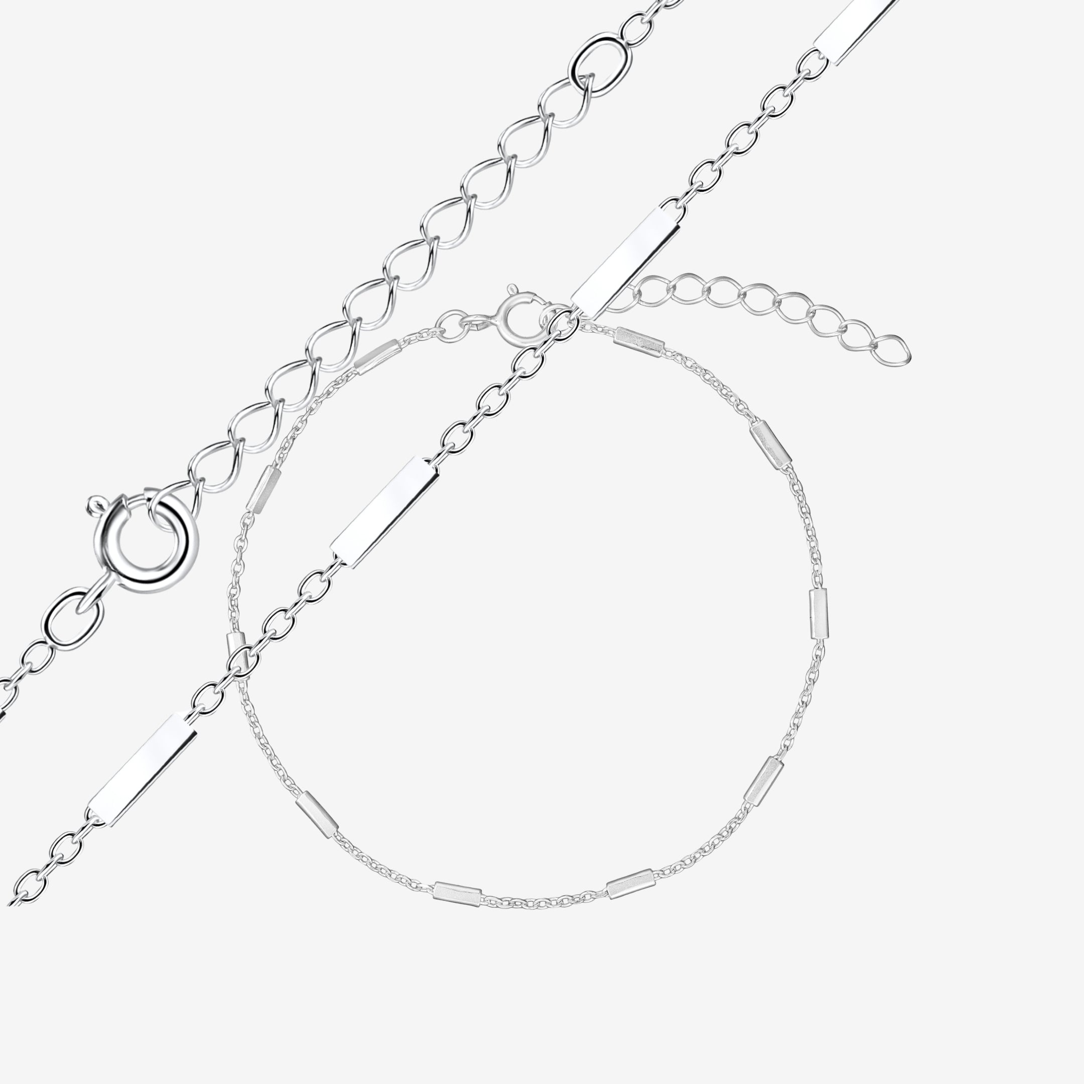 Kabelstångsset: 1 armband och 1 halsband