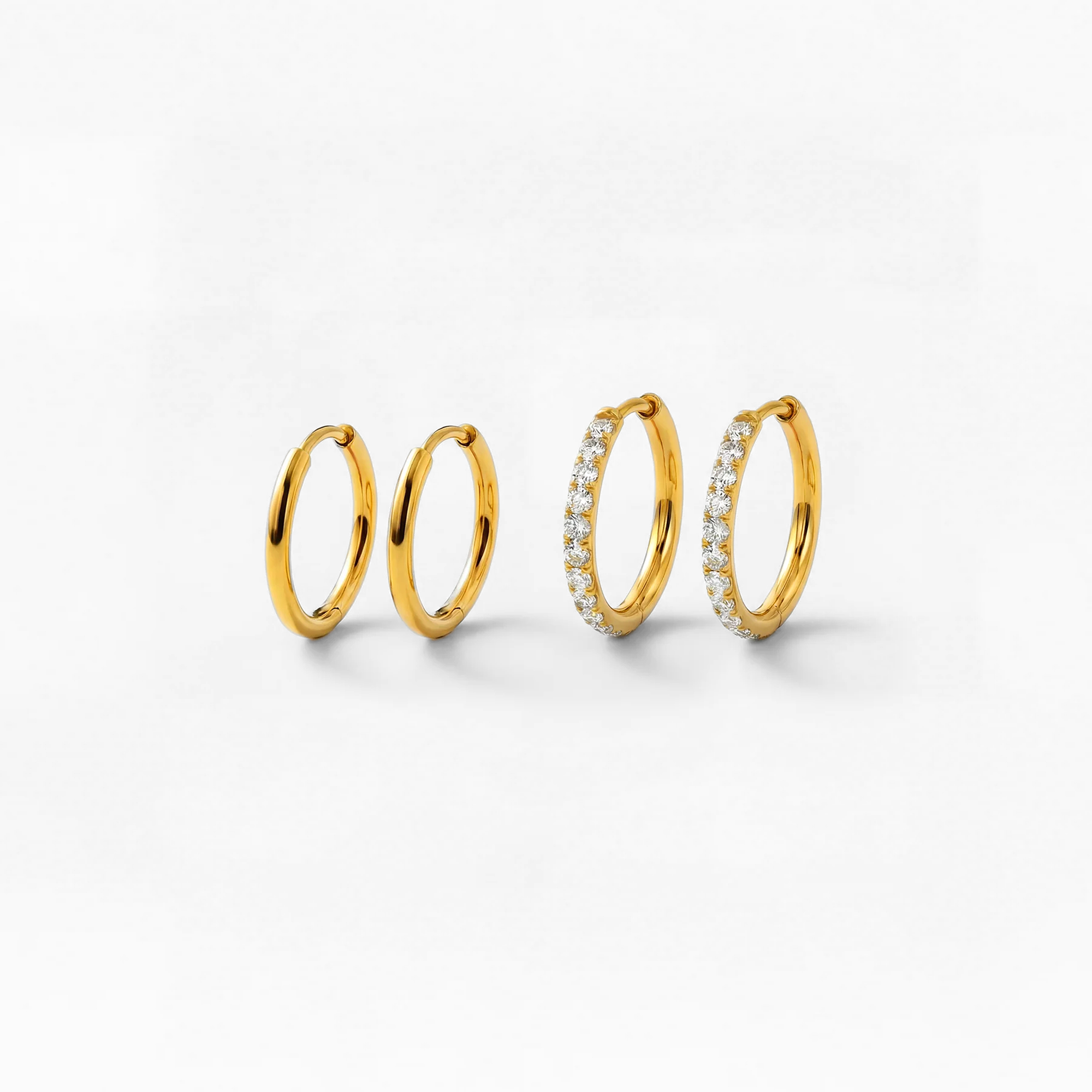 Klassisk kristall dubbelset 12-14 mm