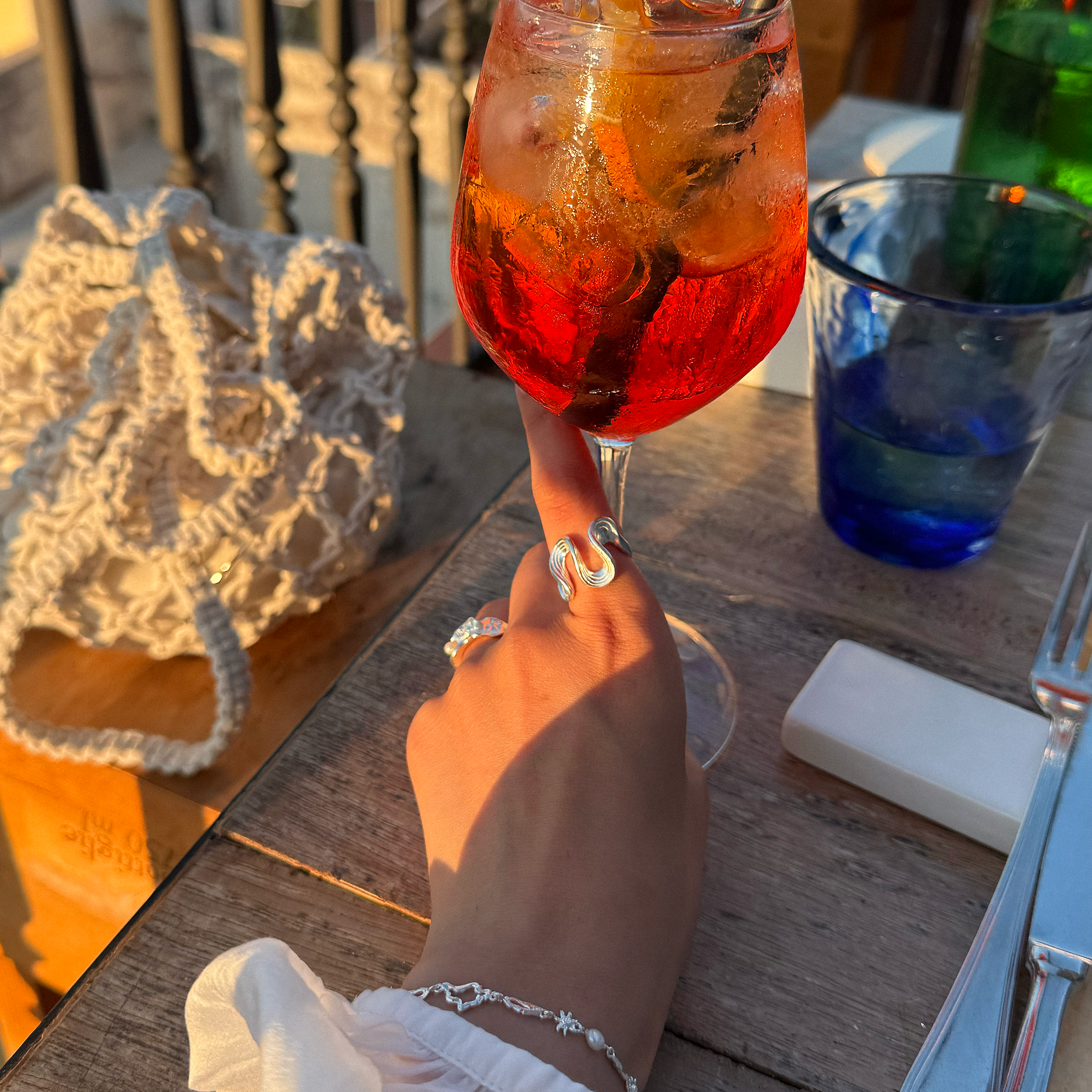 Snoet ring med struktur