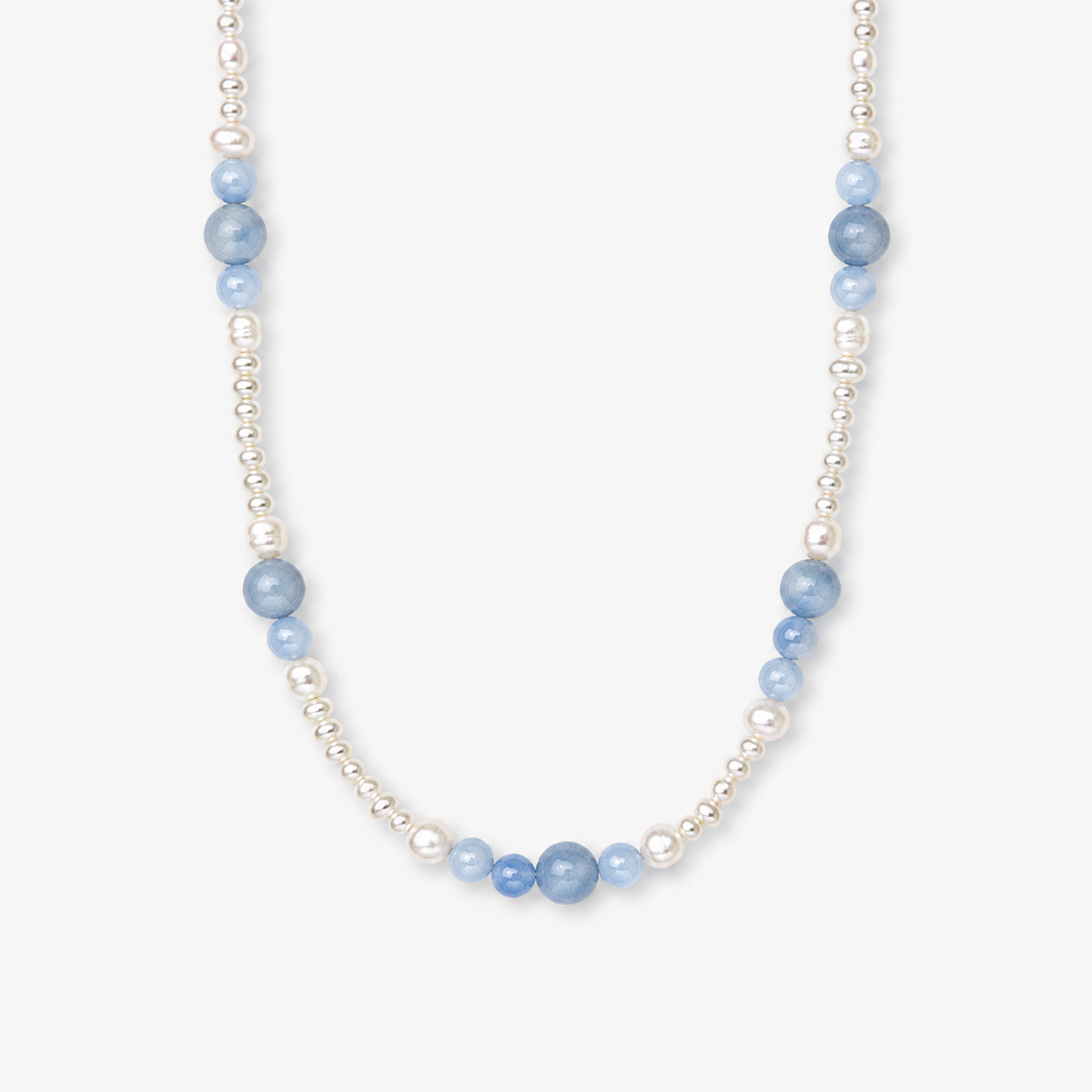 Halsband med atlantiskt sötvattenspärlor