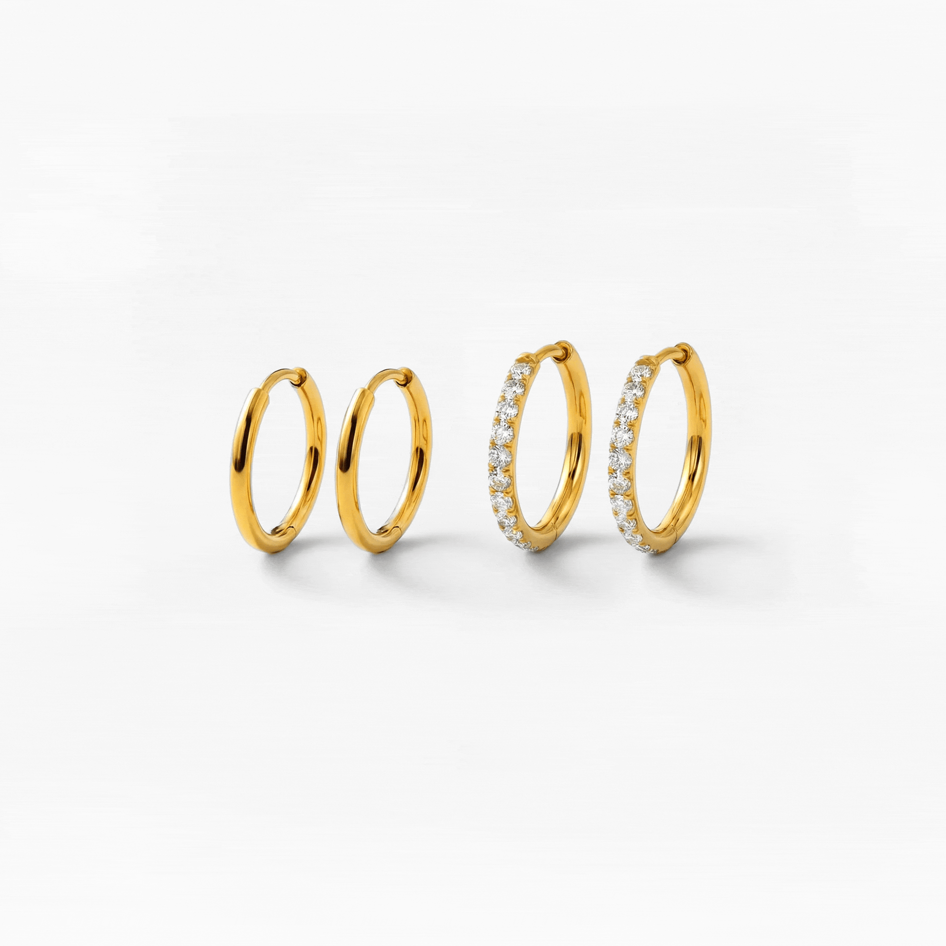 Klassisk Hoop 12 mm Förgylld