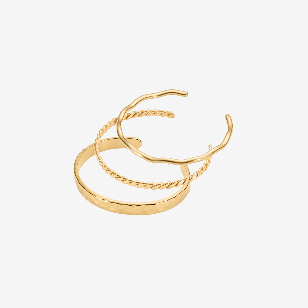 Armbandsset med hårda hängen: 3 armband