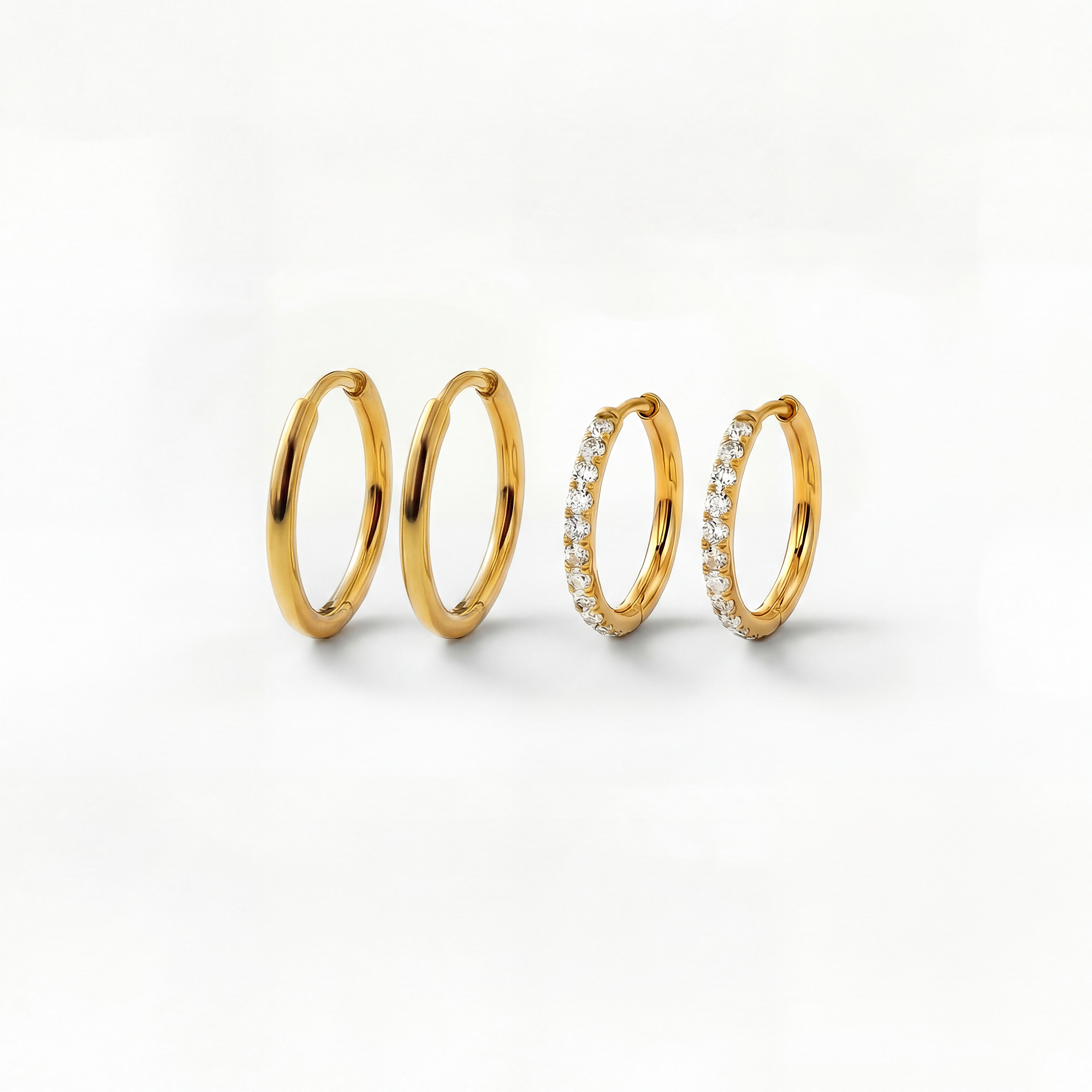 Klassisk kristall dubbelset 12-10 mm