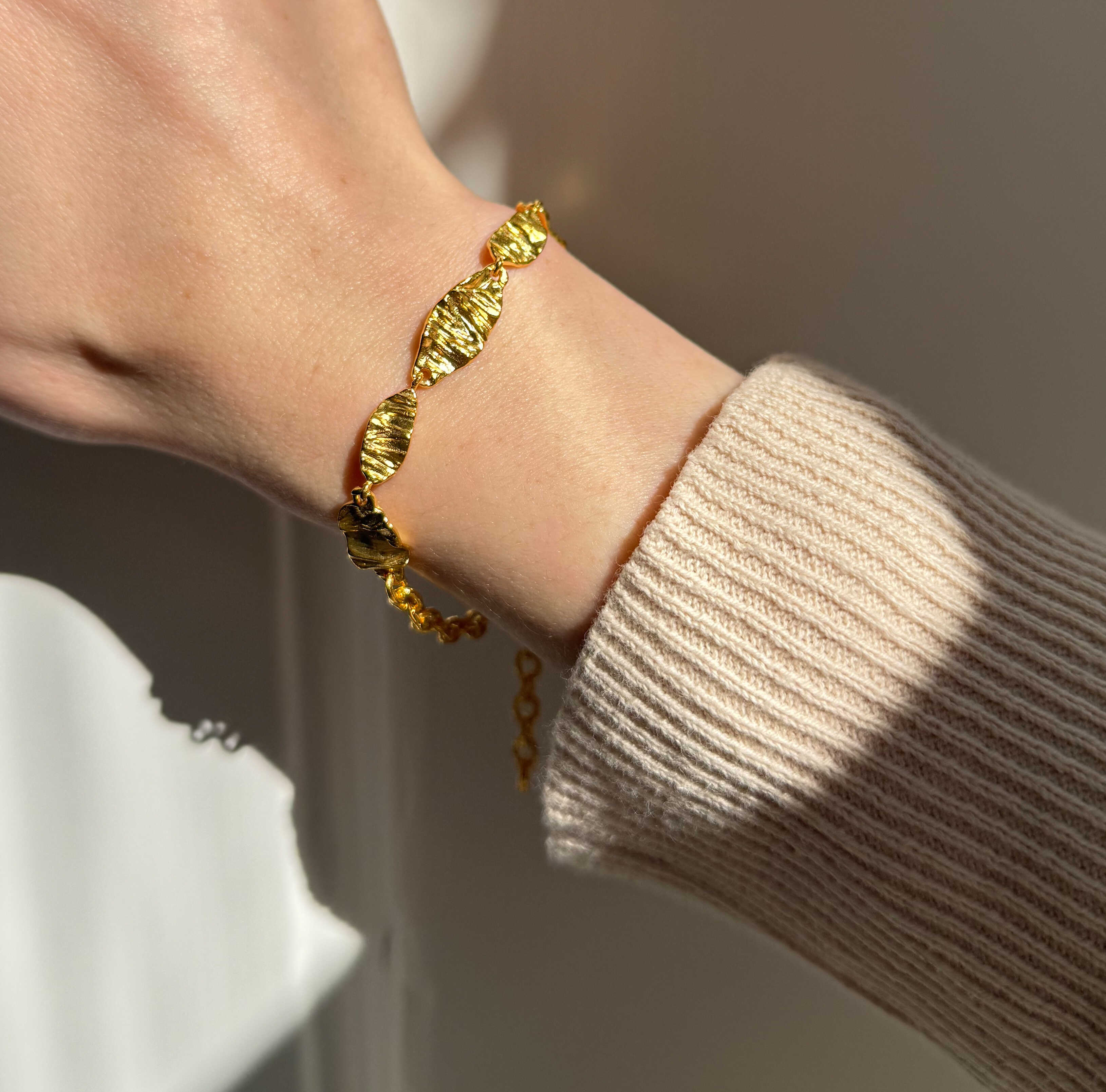 Chunky Smält Armband Förgyllt