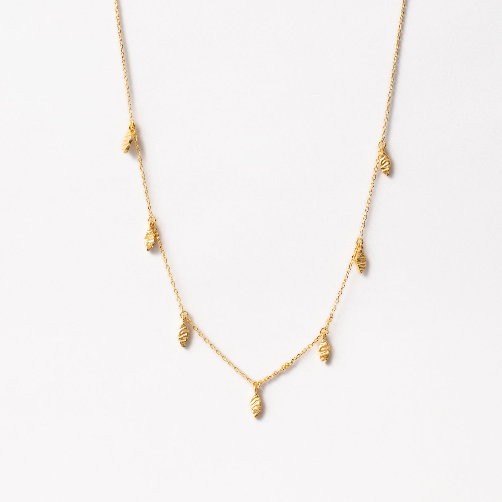 Leaf Halskæde i guld