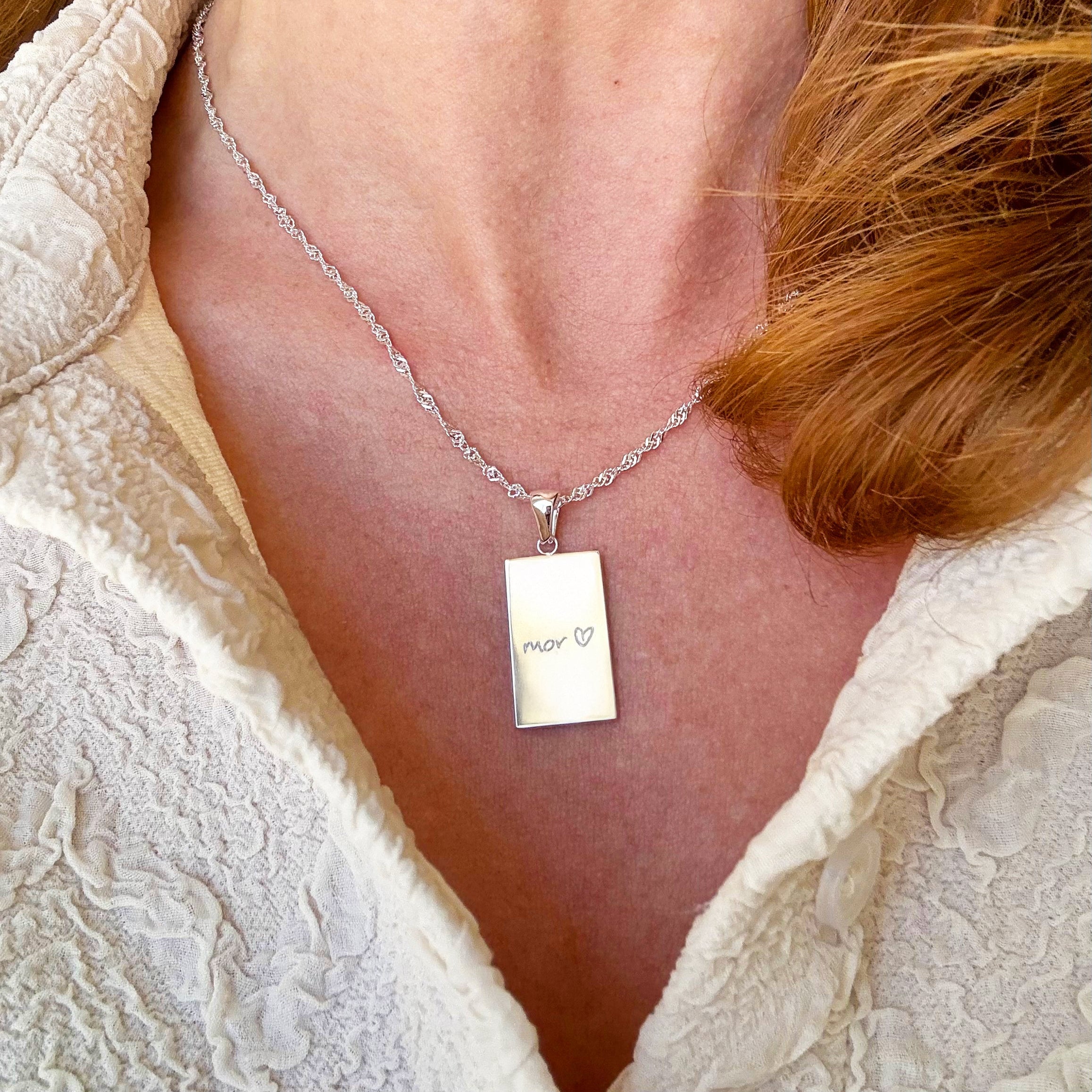 Mor Halsband Försilvrat