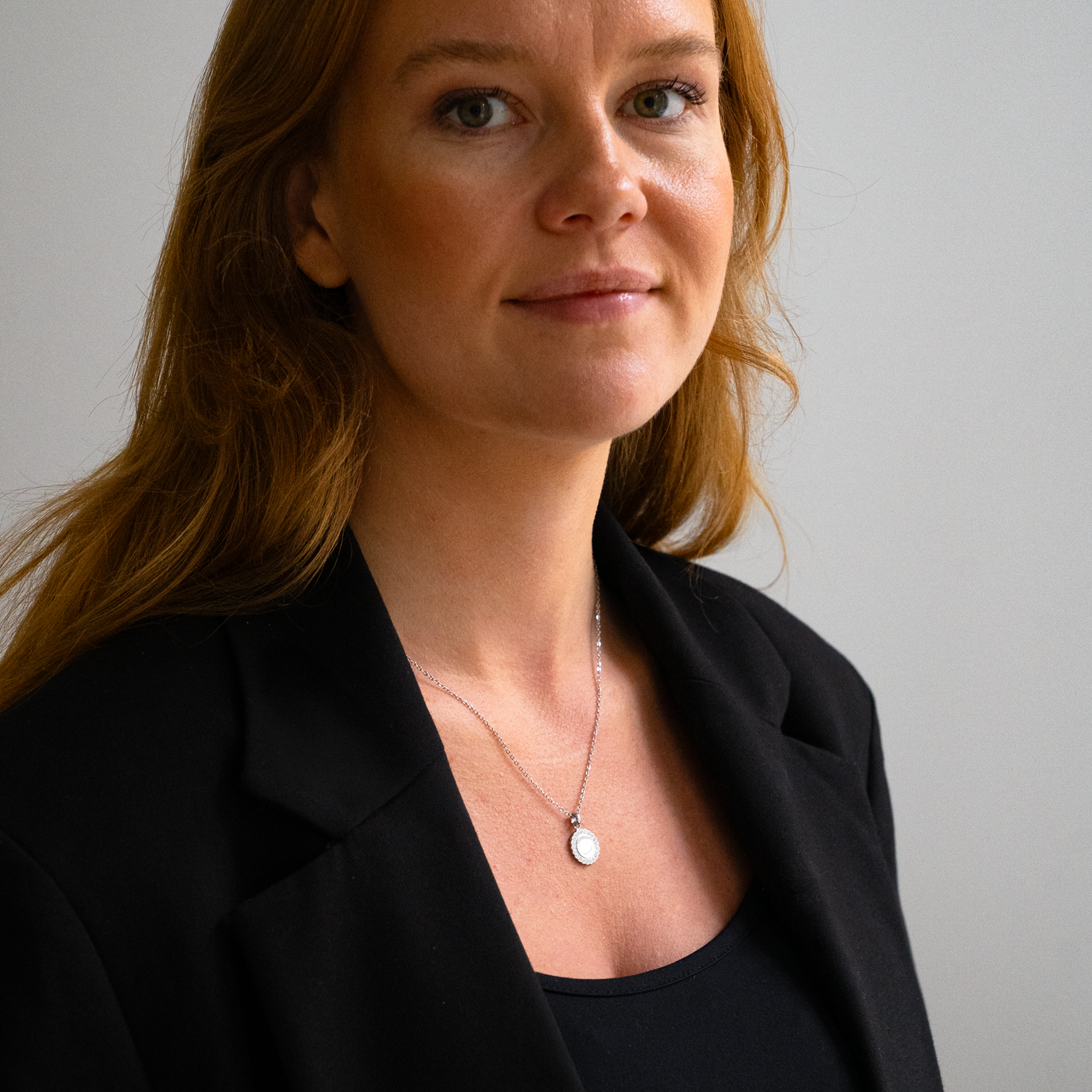 Kristallhalsband Försilvrat