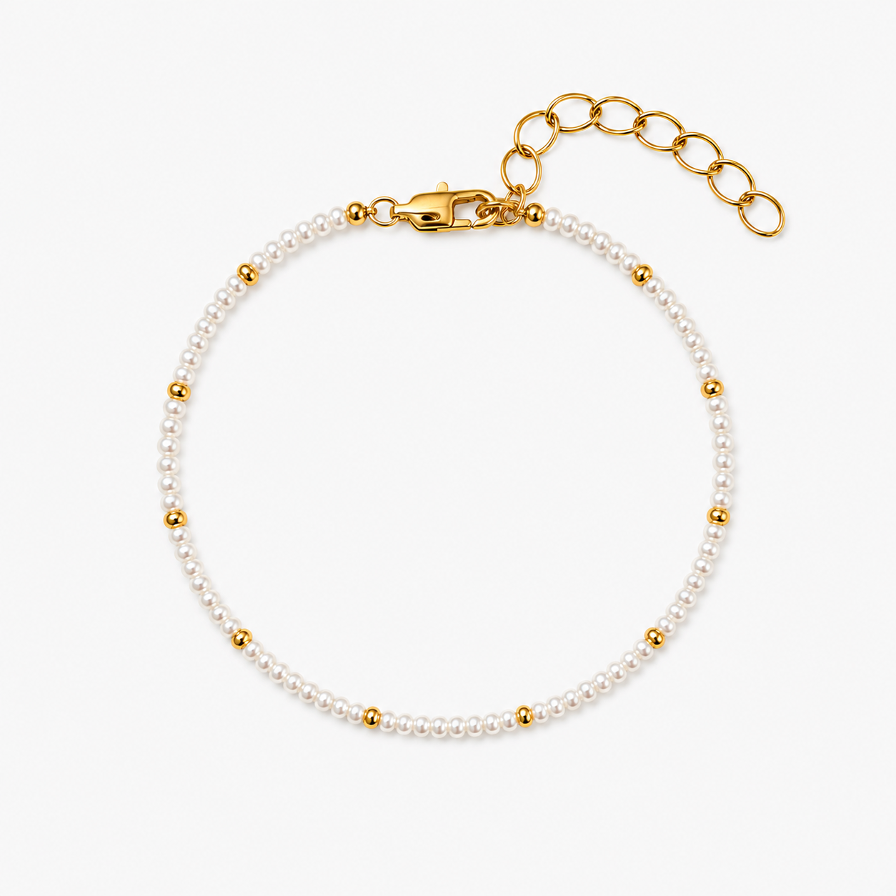 Dot Bead Armband Förgyllt