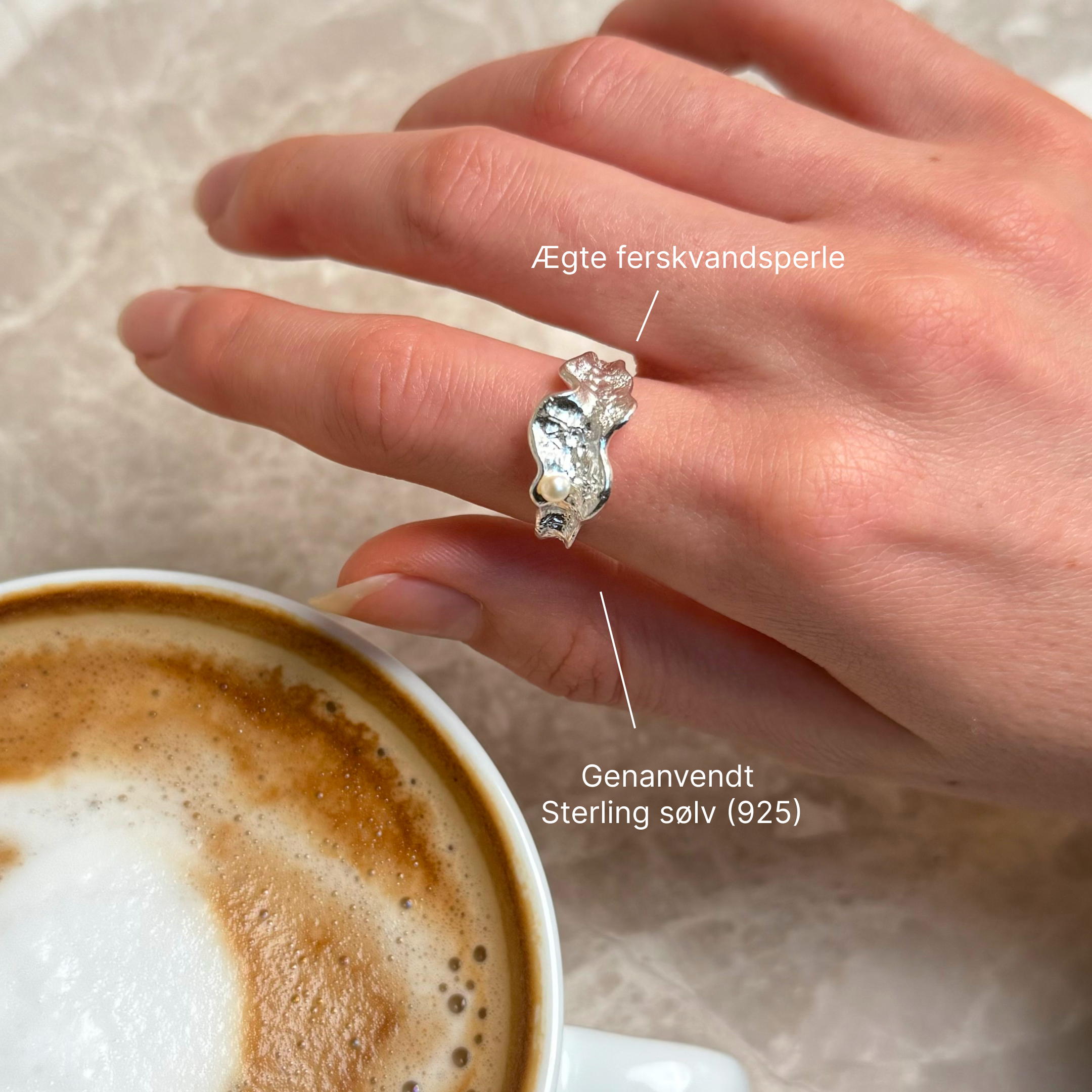 Set med grova pärlor