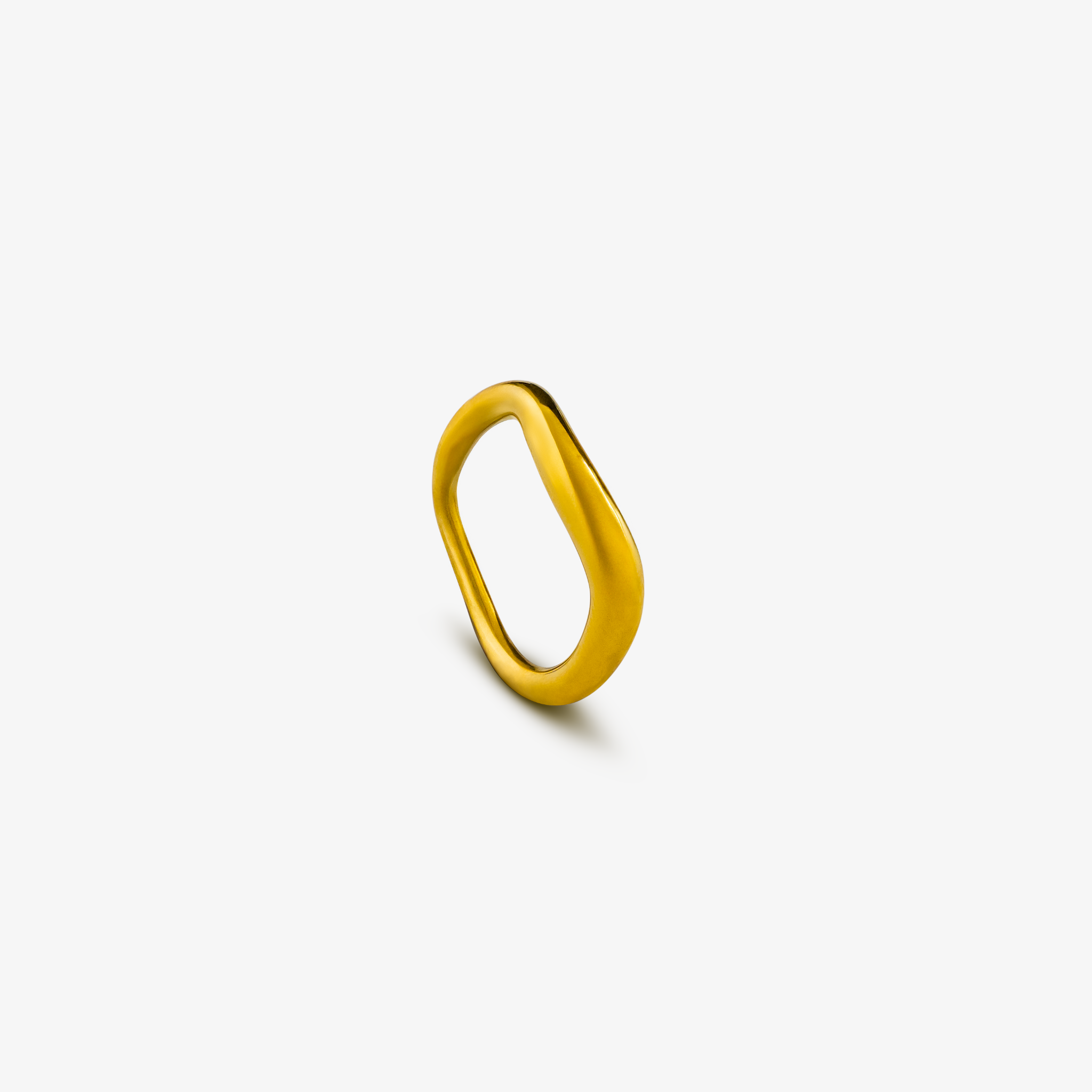 Classic Wave Ring i guld