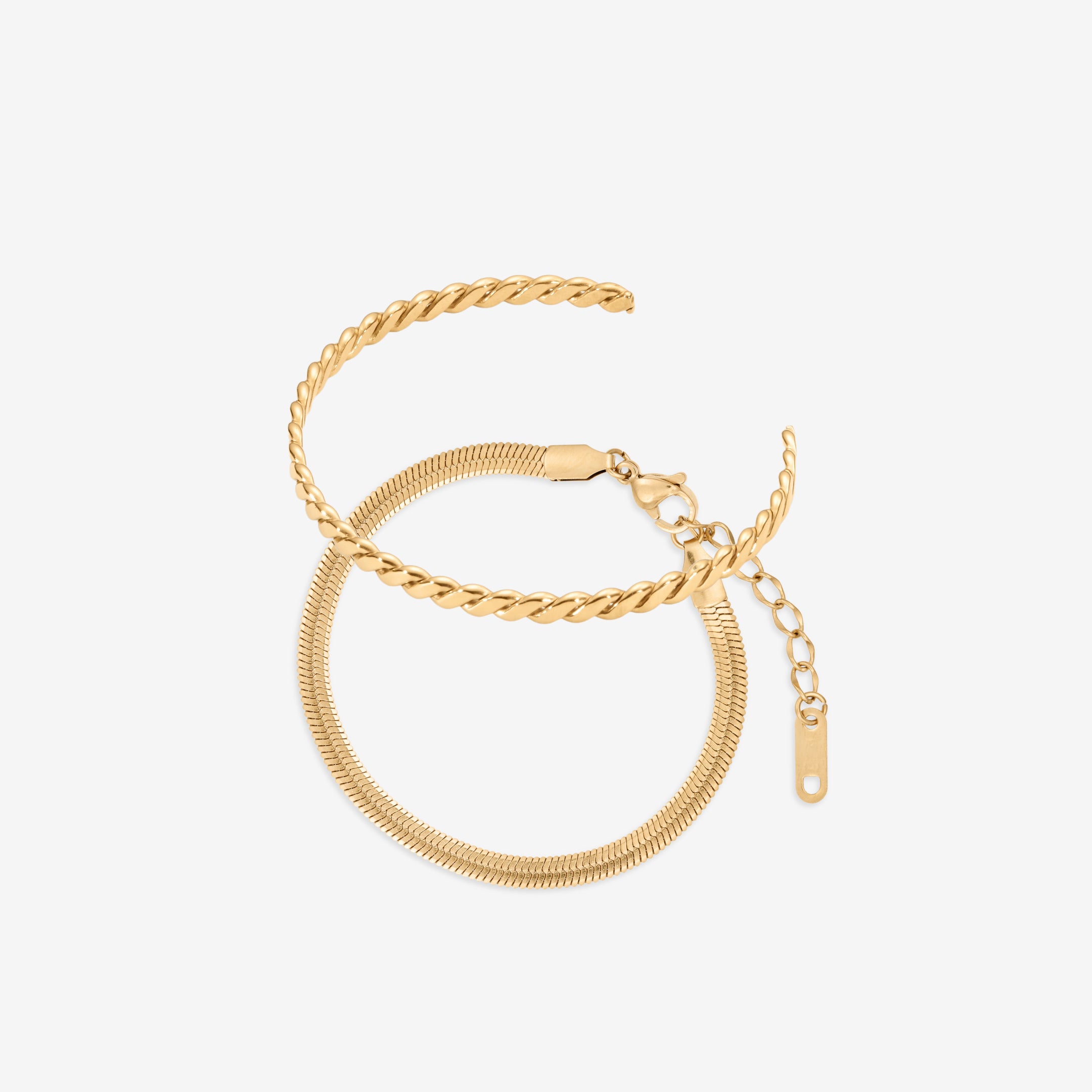 Platt ormarmbandsset