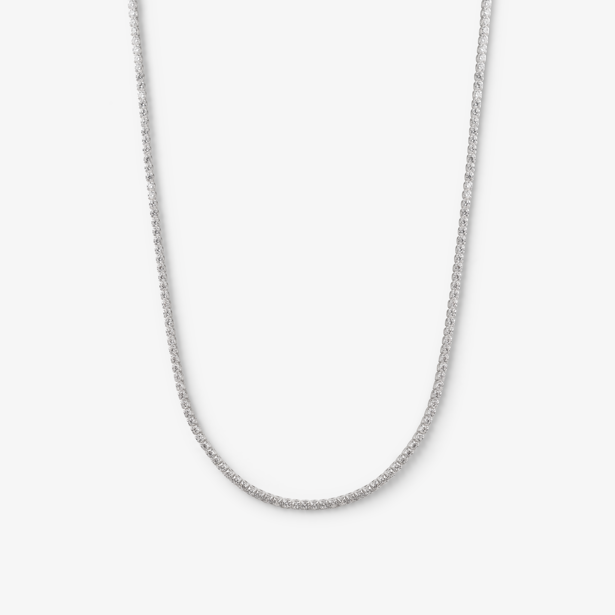 Tennis Halskæde i sølv