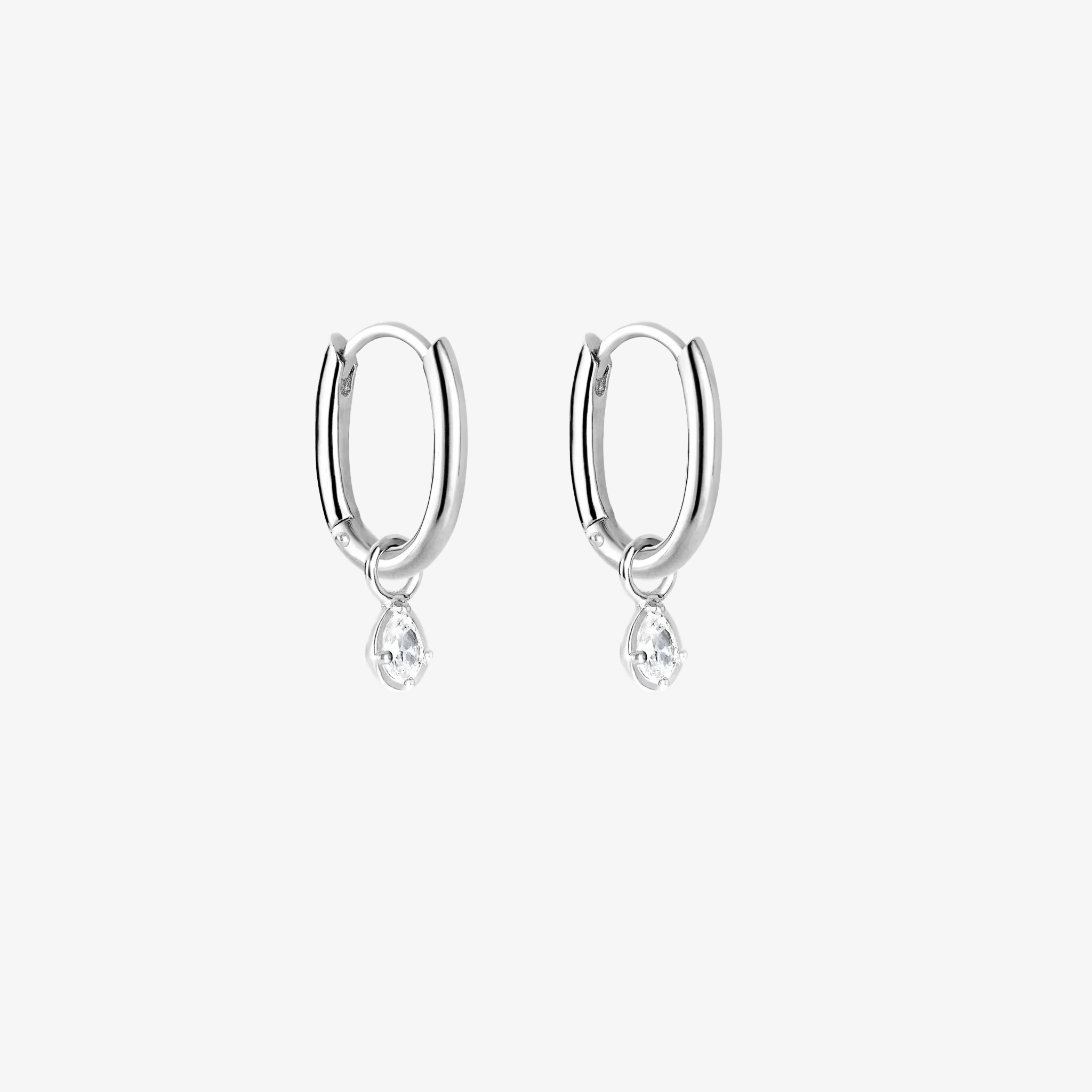 Essential Hoop och Pure Drop Silverpläterad Dubbel