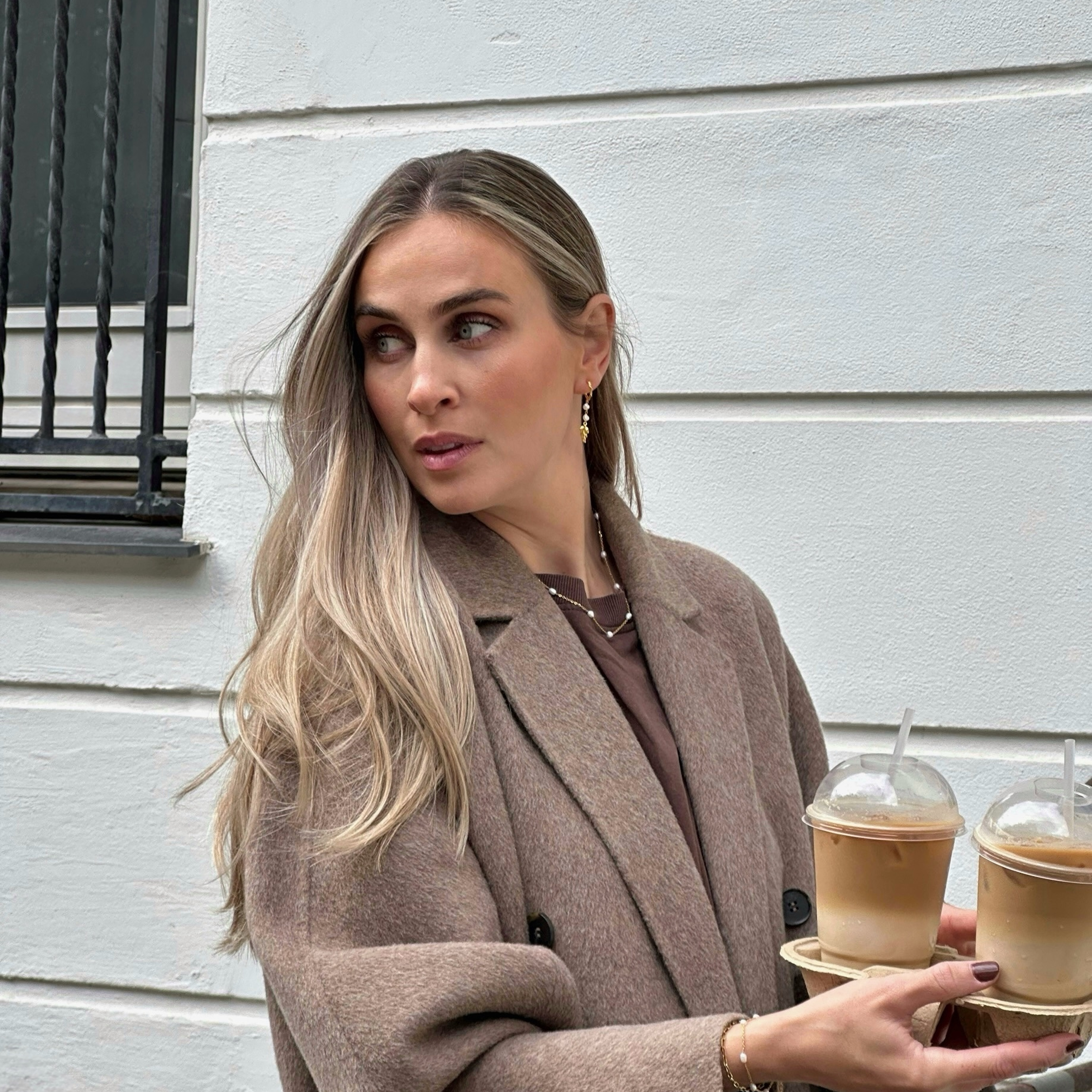 Dingla Pärlörhängen Förgyllda