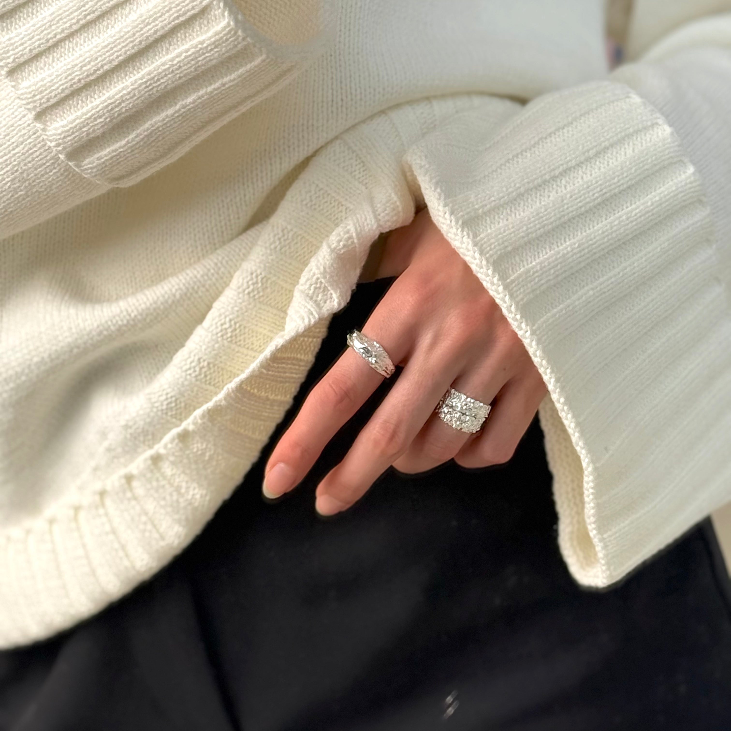 Magma Chunky Ring 925 Sølv