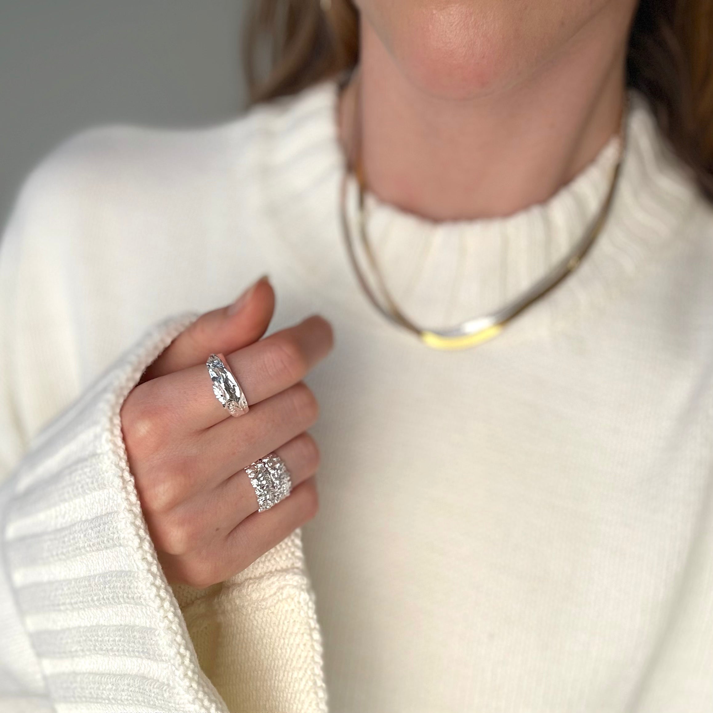 Magma Chunky Ring 925 Sølv