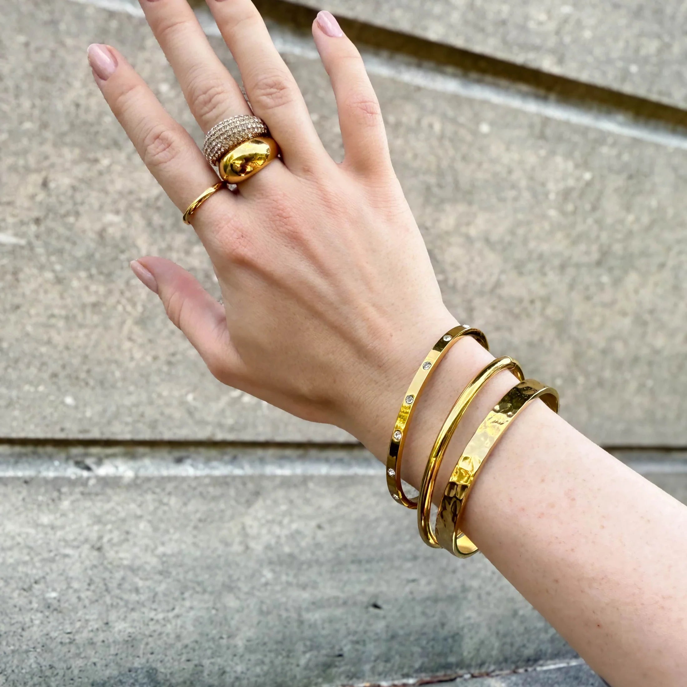 Kristallrunda armbandsset